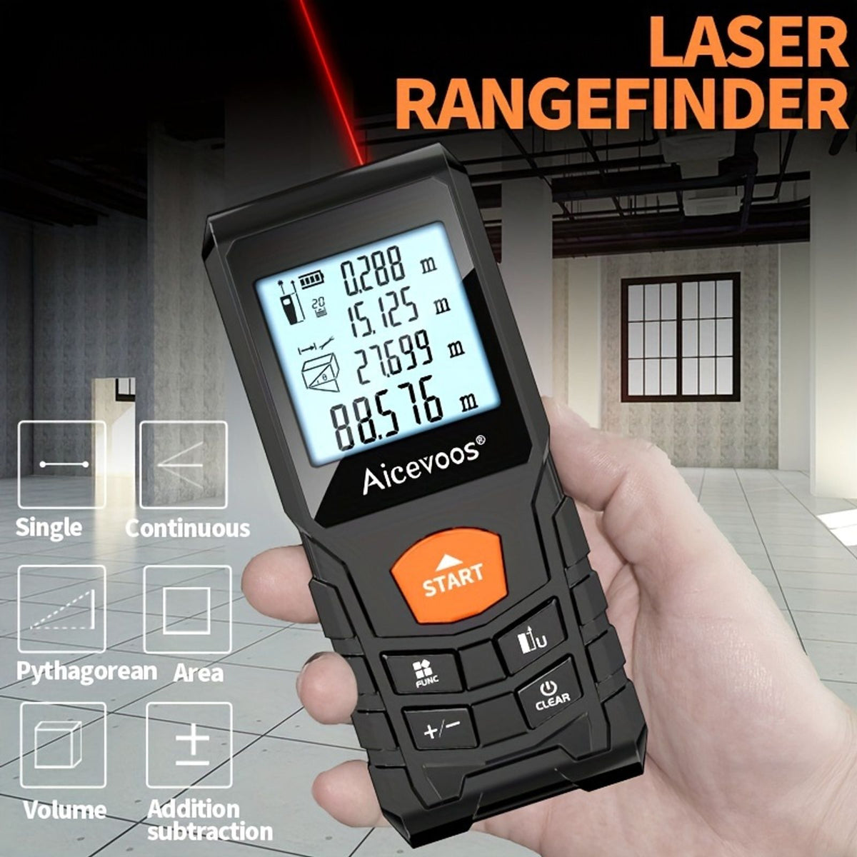 digital laser rangefinder 50m 70m 100m 120m laser