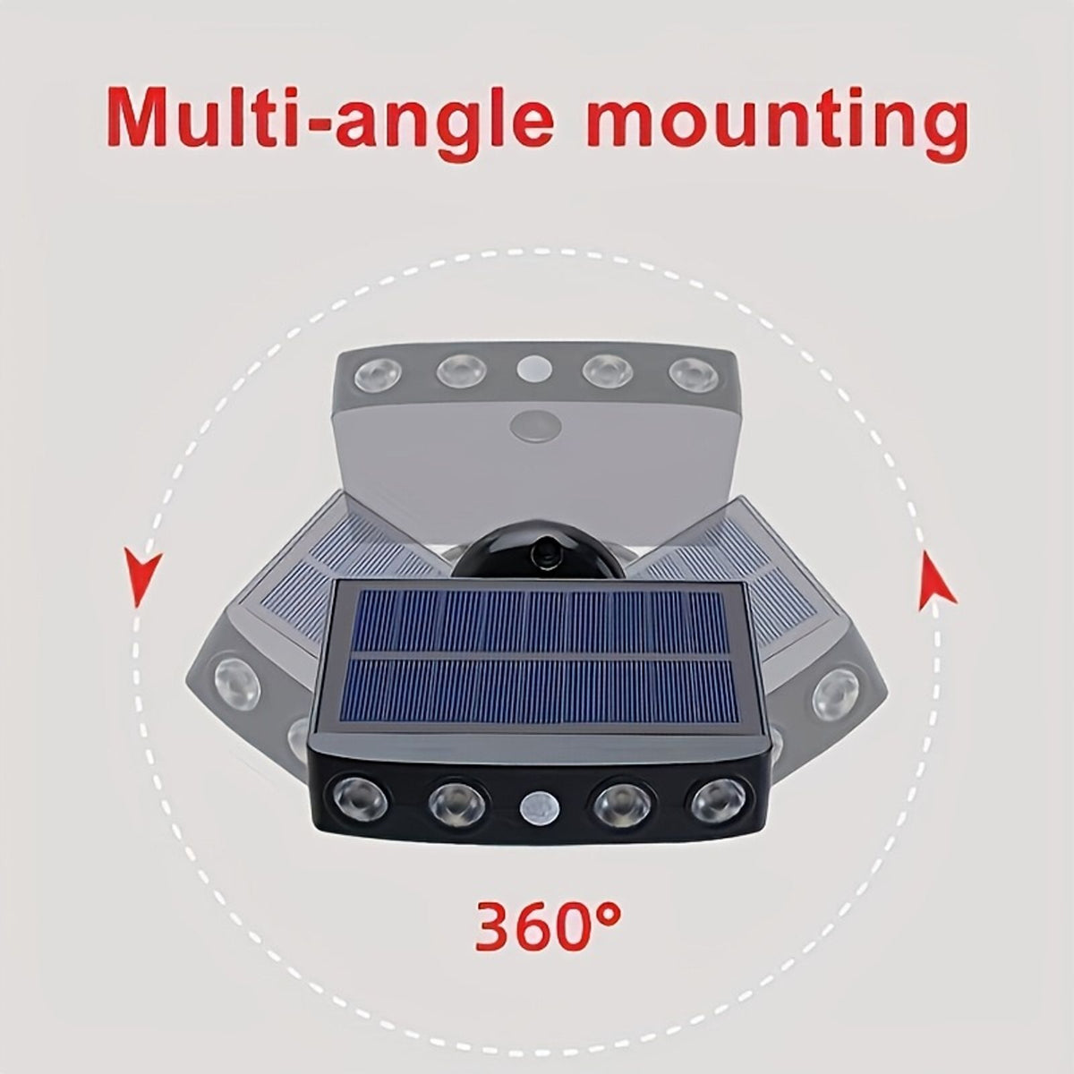 2 4pcs commercial solar wall lights outdoor image 8
