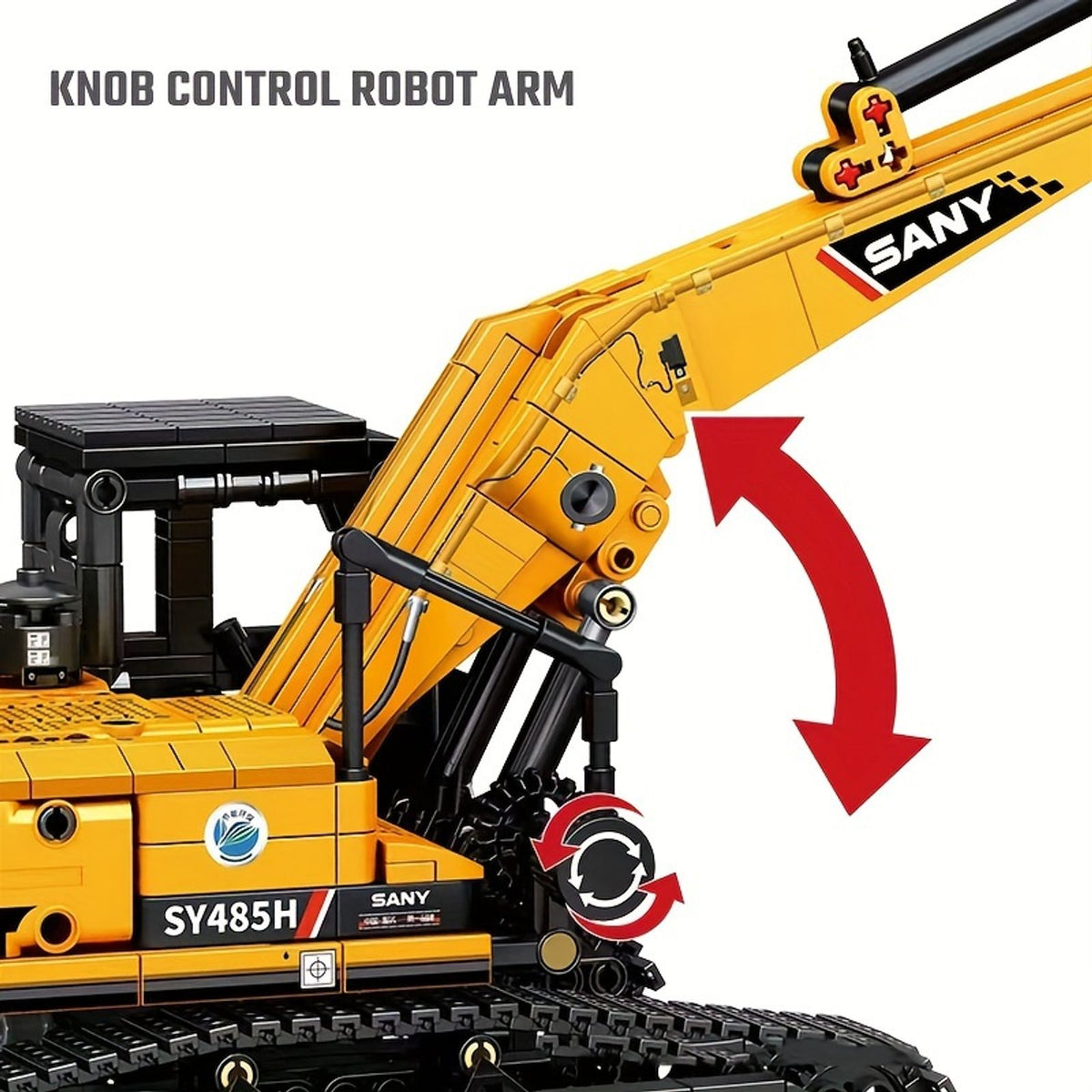1022pcs excavator building blocks city construction image 14