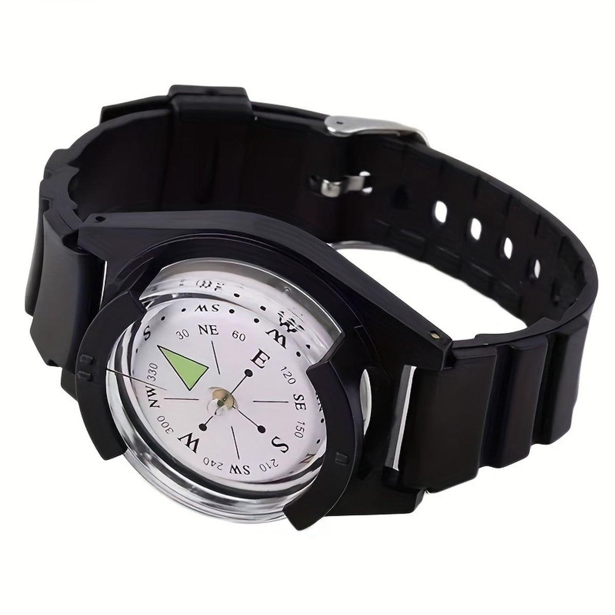 1pc portable accurate watch diving compass silicone strap image 5