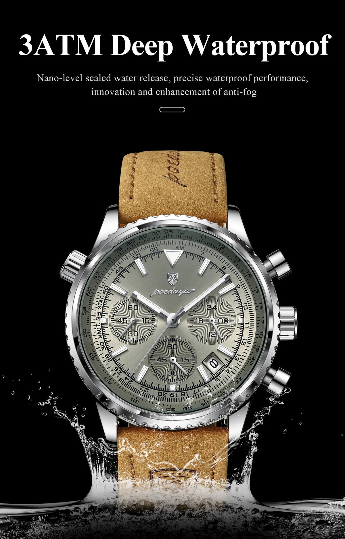 luxury business calendar chronograph multi image 10