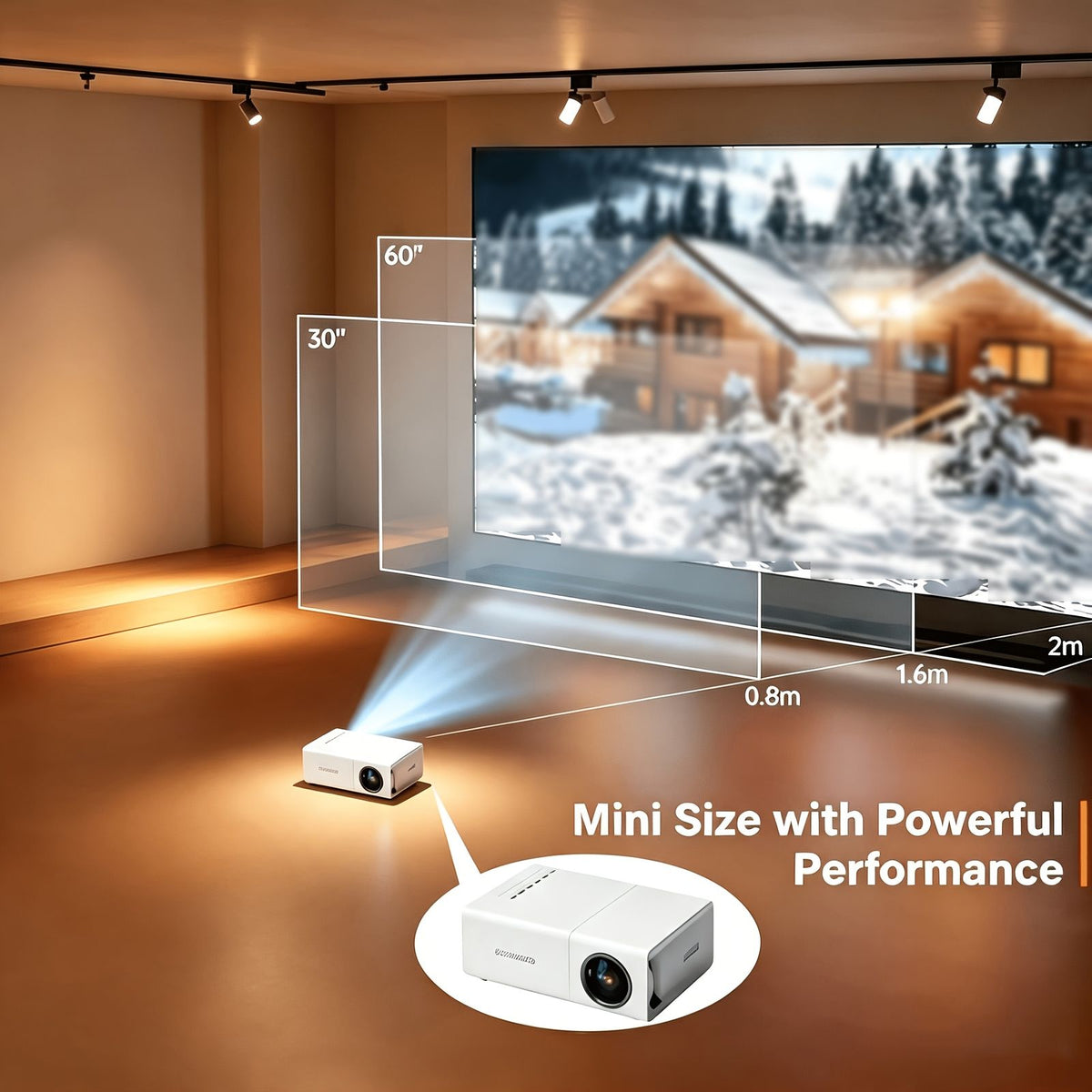portable mini projector compact handheld no adapter included image 7