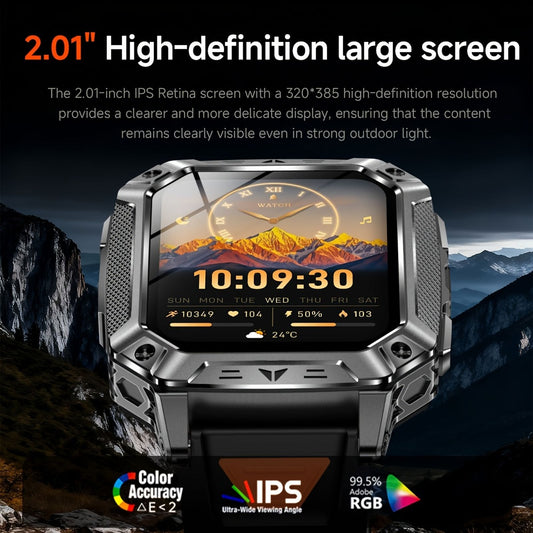 2026 multifunctional fitness mens smart watch 1400mah large