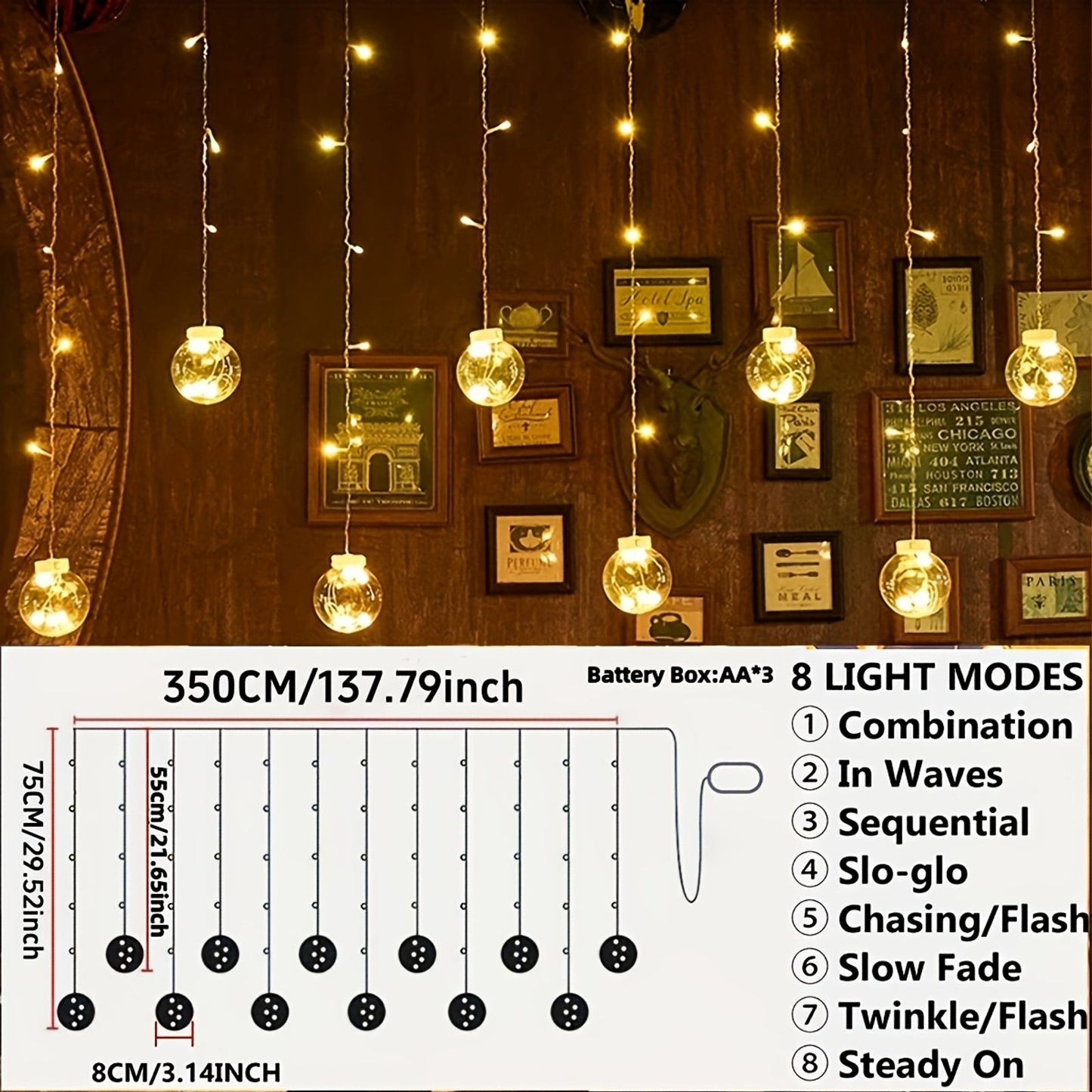 118 11 inch wishing ball light string 2025 new image 4