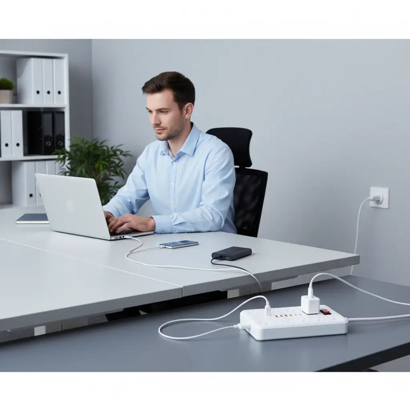 16 In 1 Power Board Surge Protector With 10 Sockets (4 USB Ports, 2 USB-C), 6-FT Extension Cable 2500W image 7