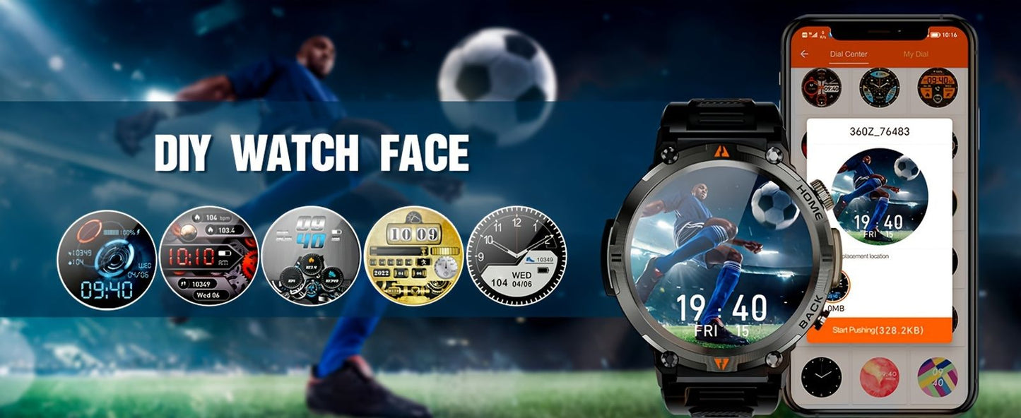 mens outdoor sports watch waterproof grade ipx8 3atm image 3