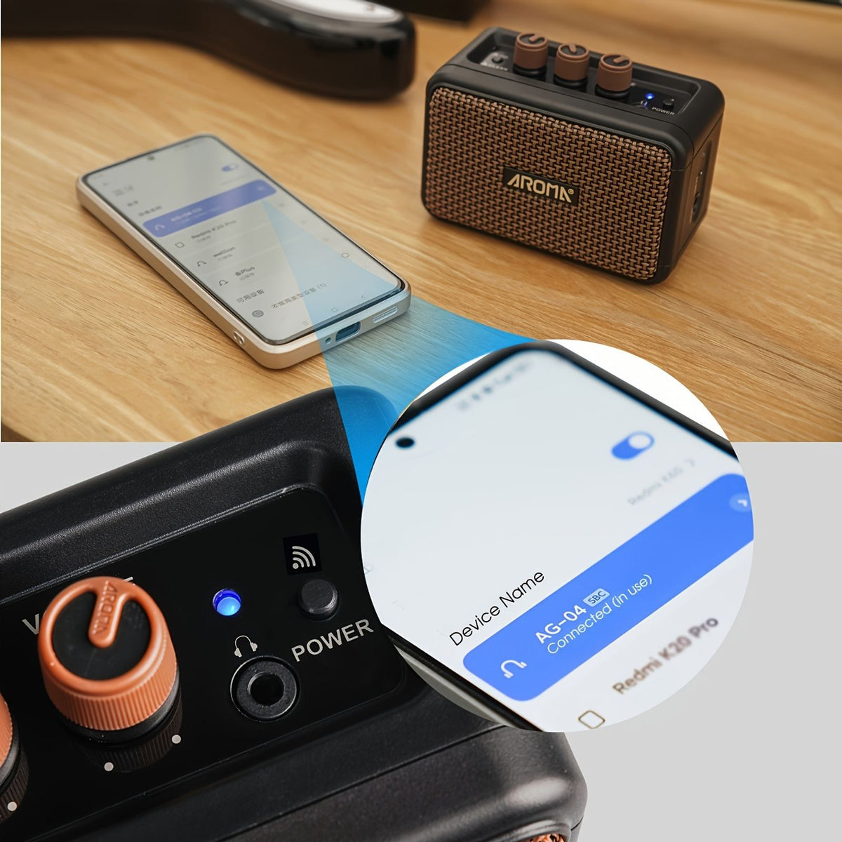 ag 04 electric guitar amplifier wireless speaker image 8