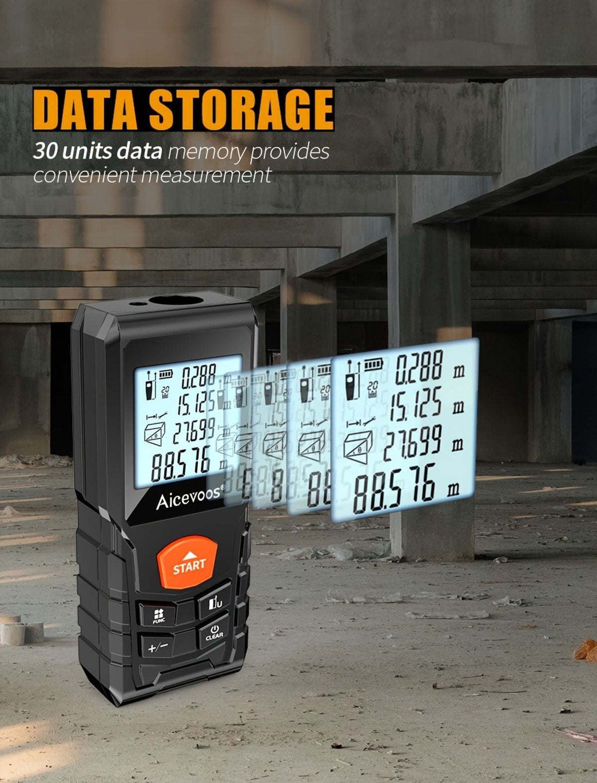 digital laser rangefinder 50m 70m 100m 120m laser image 8