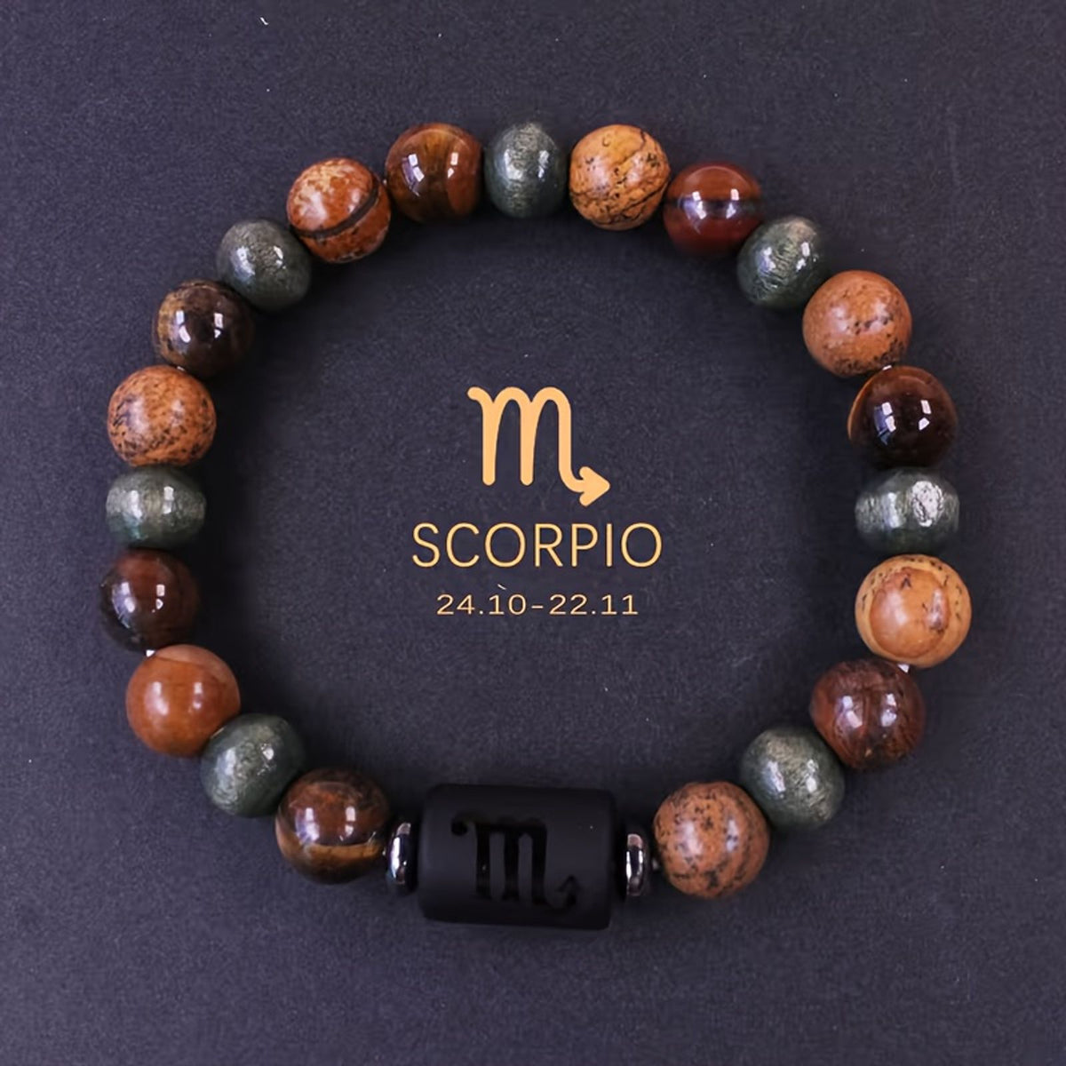 1pc 12 constellations bracelet natural stone beaded bracelet image 7