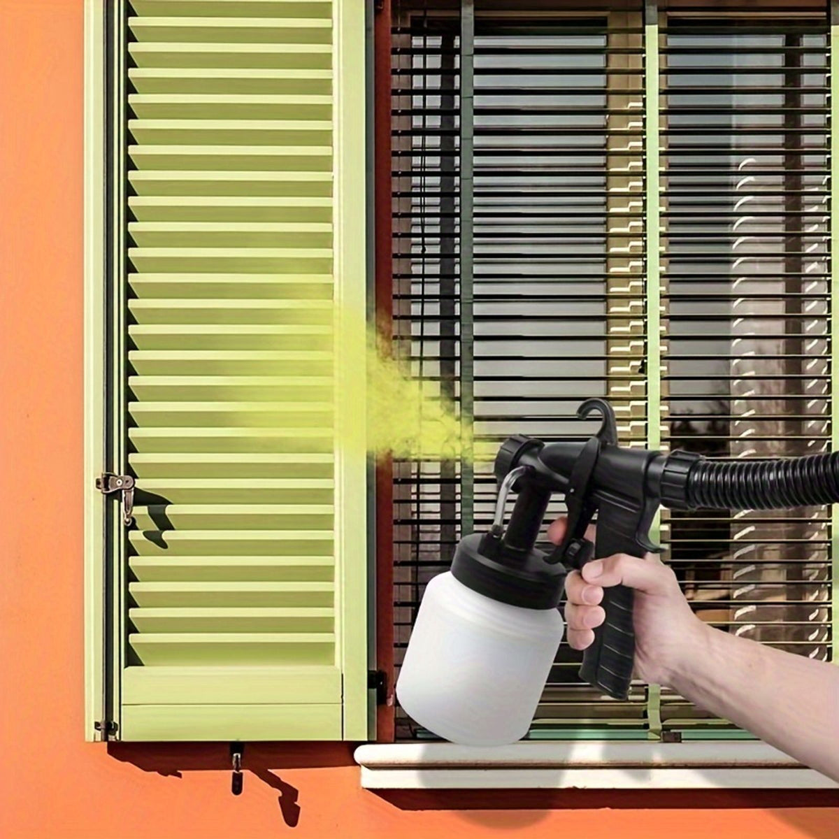 1 set hvlp paint sprayer painter handheld 800ml 650w image 8
