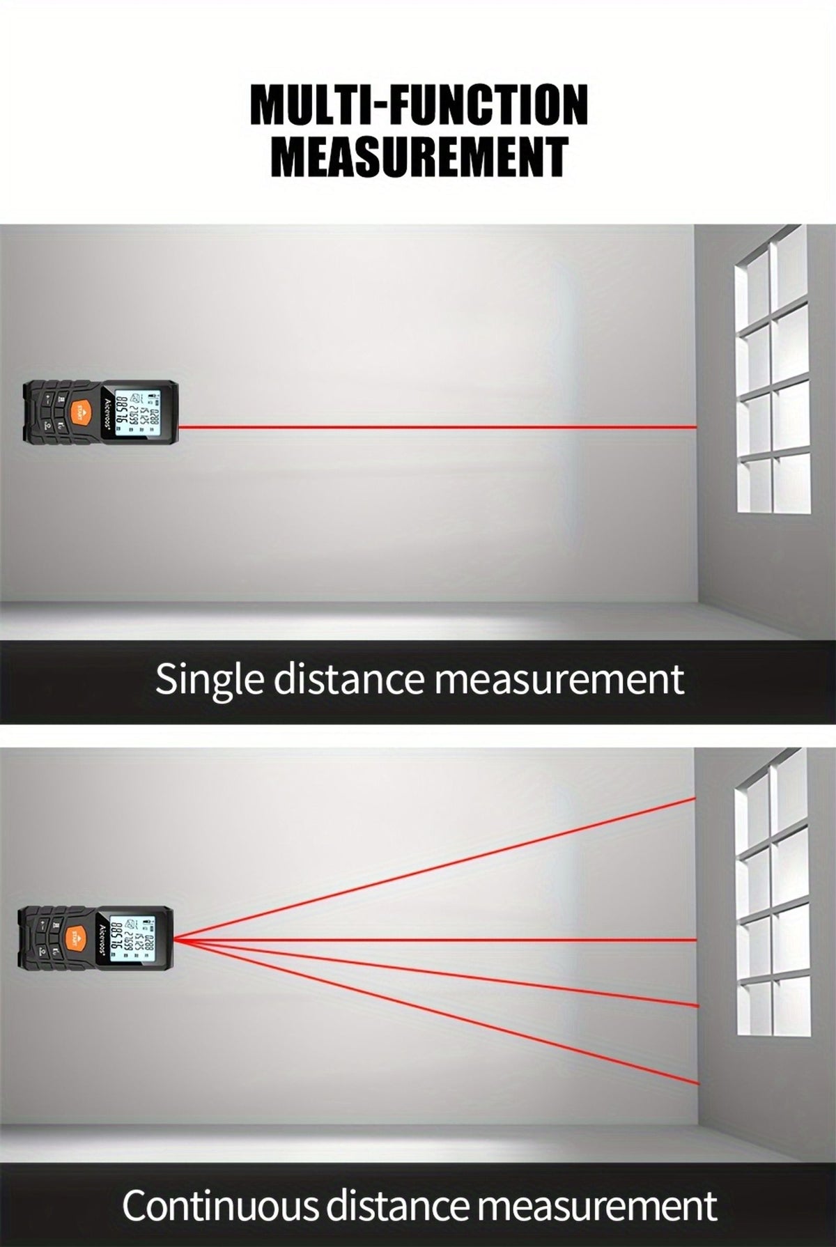 digital laser rangefinder 50m 70m 100m 120m laser image 2