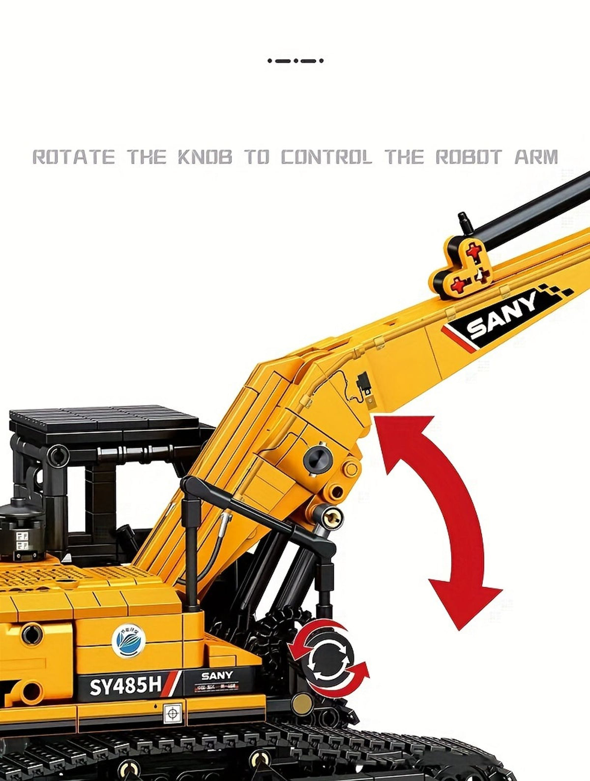 1022pcs excavator building blocks city construction image 6