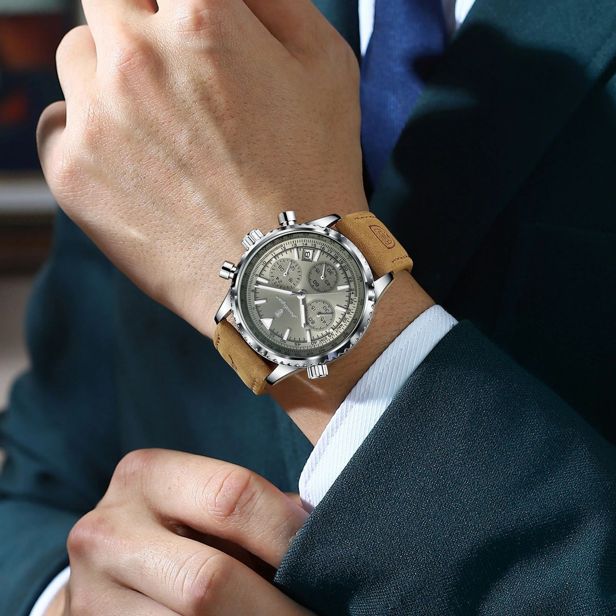 luxury business calendar chronograph multi image 4