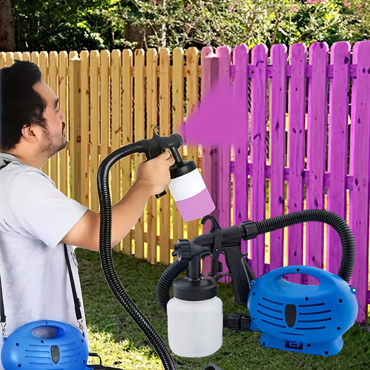 1 set hvlp paint sprayer painter handheld 800ml 650w