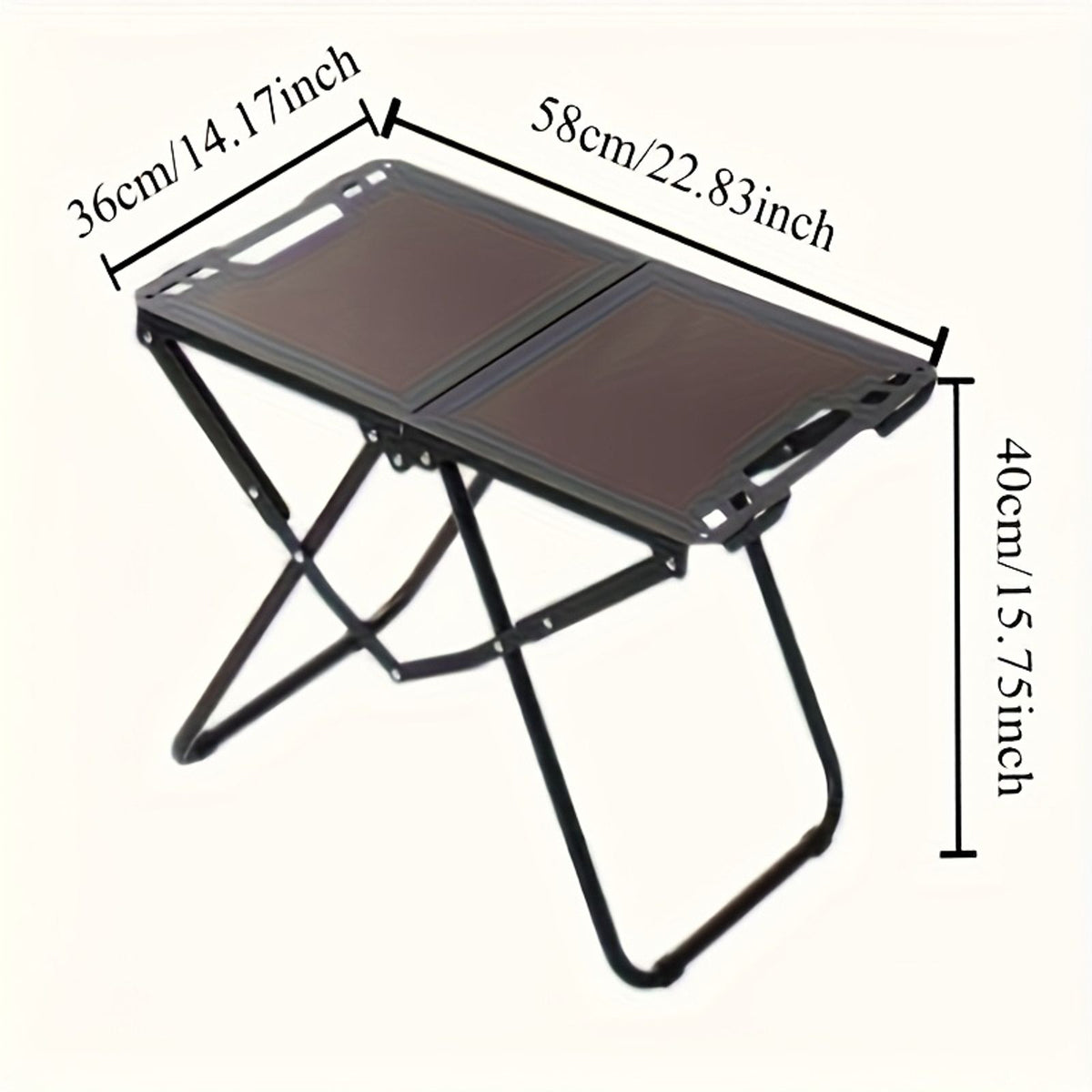 portable folding camping table lightweight iron picnic table image 4