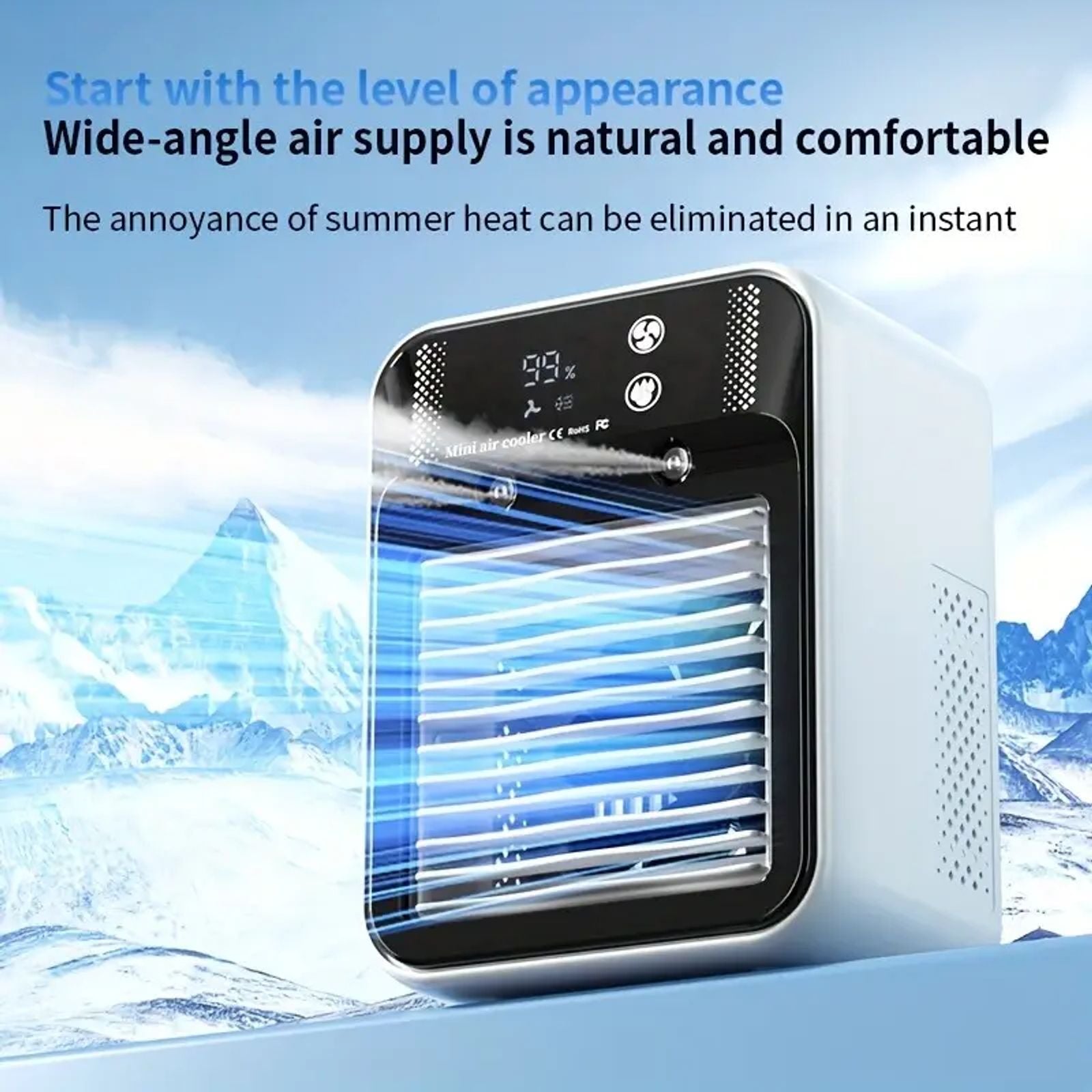 Fan Portable Air 3-in-1 Fan with 2 Mist Speeds – Personal Mist Cooler for Bedroom, Office & Camping Fan 2026 image 6