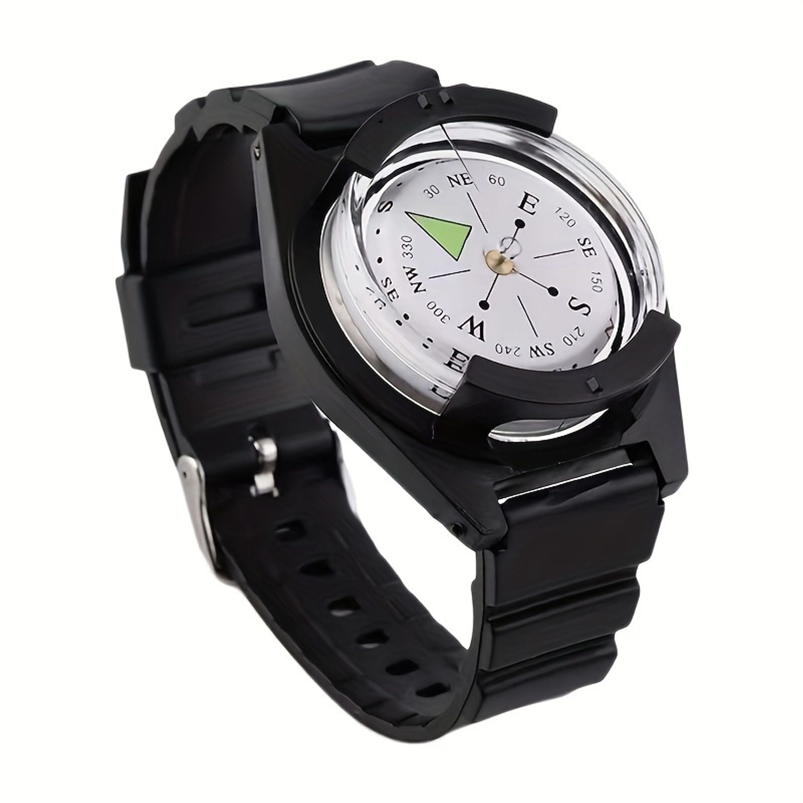 1pc portable accurate watch diving compass silicone strap image 8