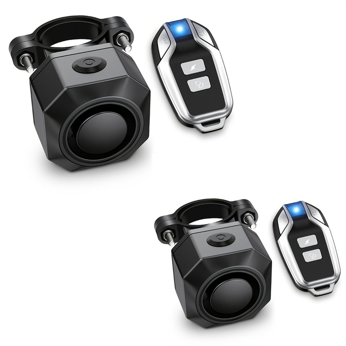 bike vibration sensing alarm usb charging remote