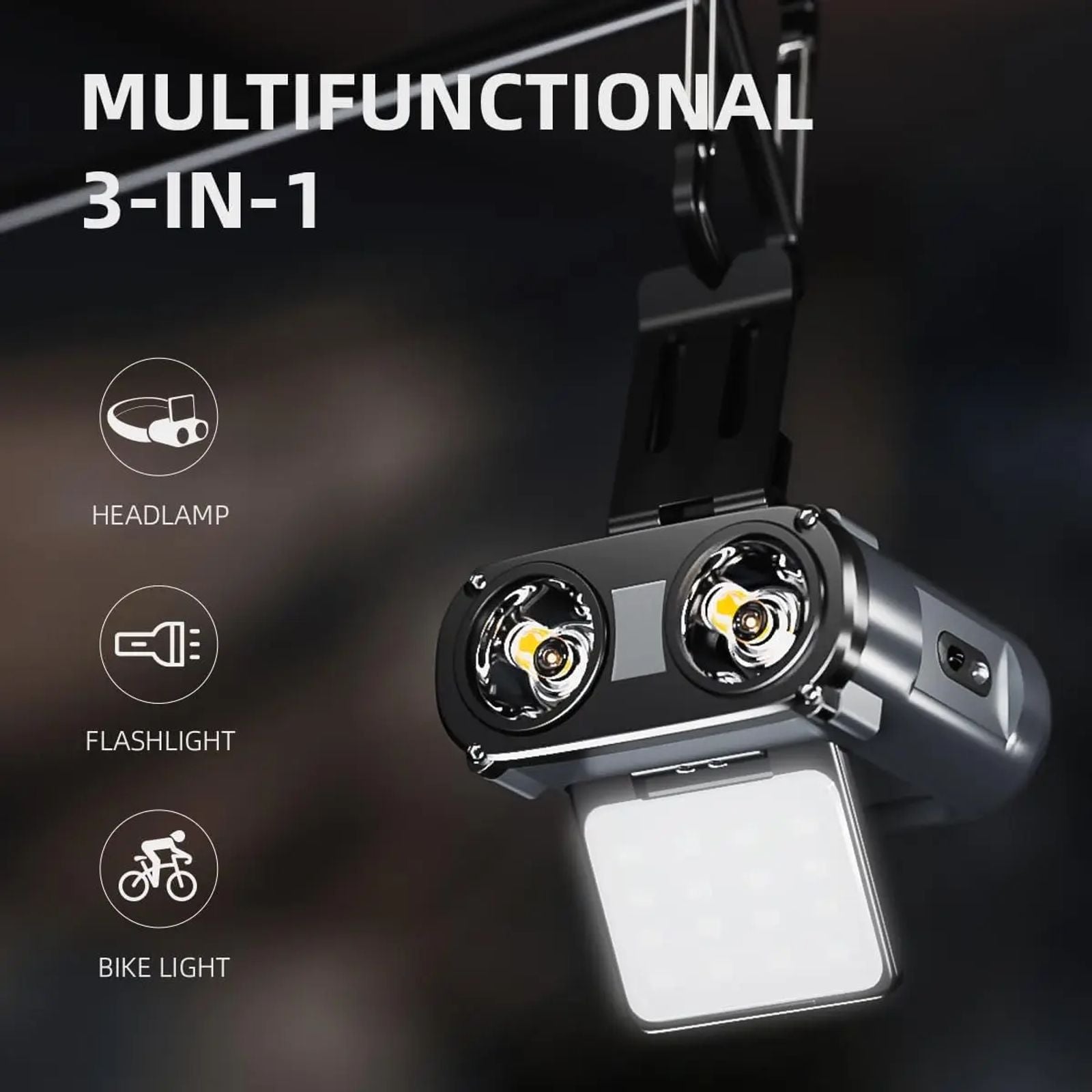 WARSUN Headlamp Rechargeable, 90° COB LED Head Lamp with Motion Sensor, 5 Modes & IPX5 Water-Resistant LED Head Light for Night Running, Fishing, Cycling, Camping image 8