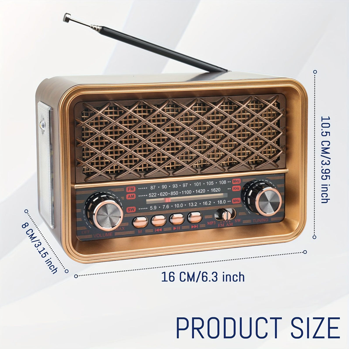 hr 31btl portable radio fm vintage speaker shortwave radio image 3