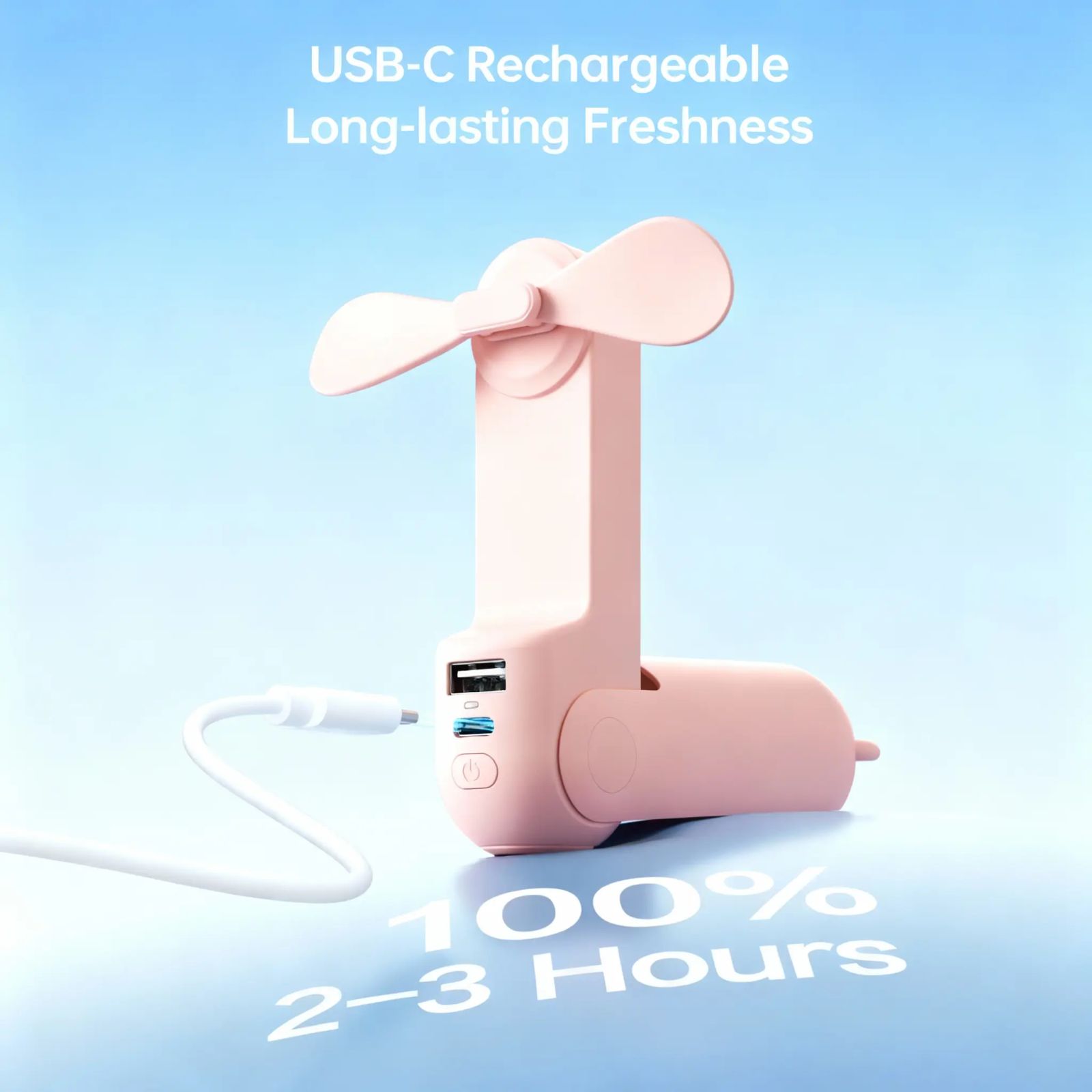 JISULIFE Handheld Mini Portable Fan - 3-in-1 Tech Gadget, Tools and Gadgets with 4500mAh/2000mAh Rechargeable Battery, USB Fan, Power Bank, Flashlight - Father's Day Gifts, Mens Gifts for Travel, Daily Use image 5