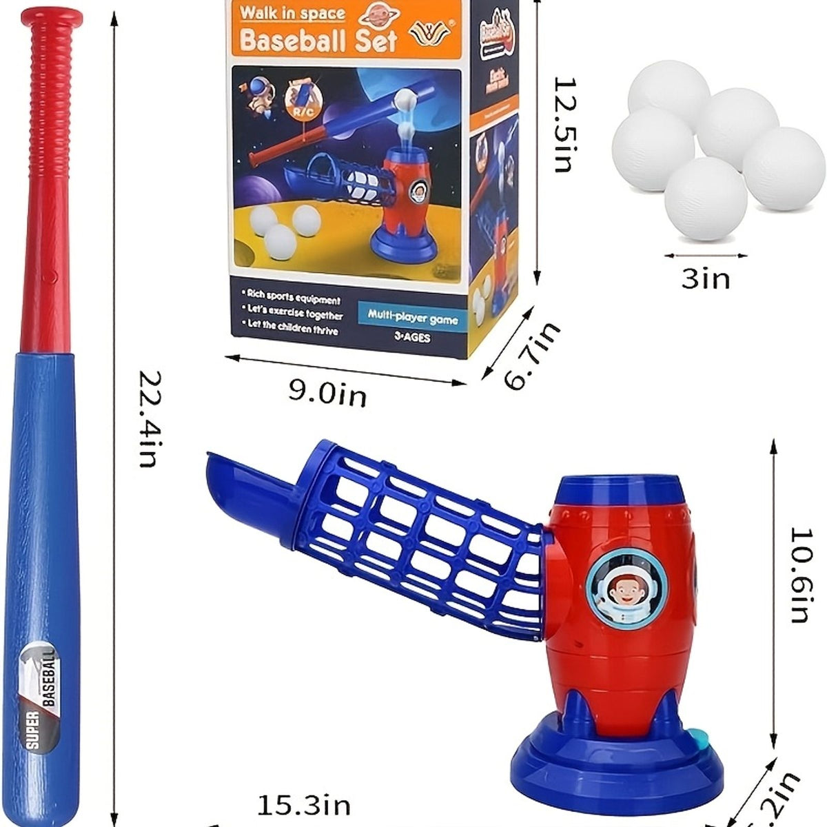 fully automatic childrens baseball machine plastic baseball image 8