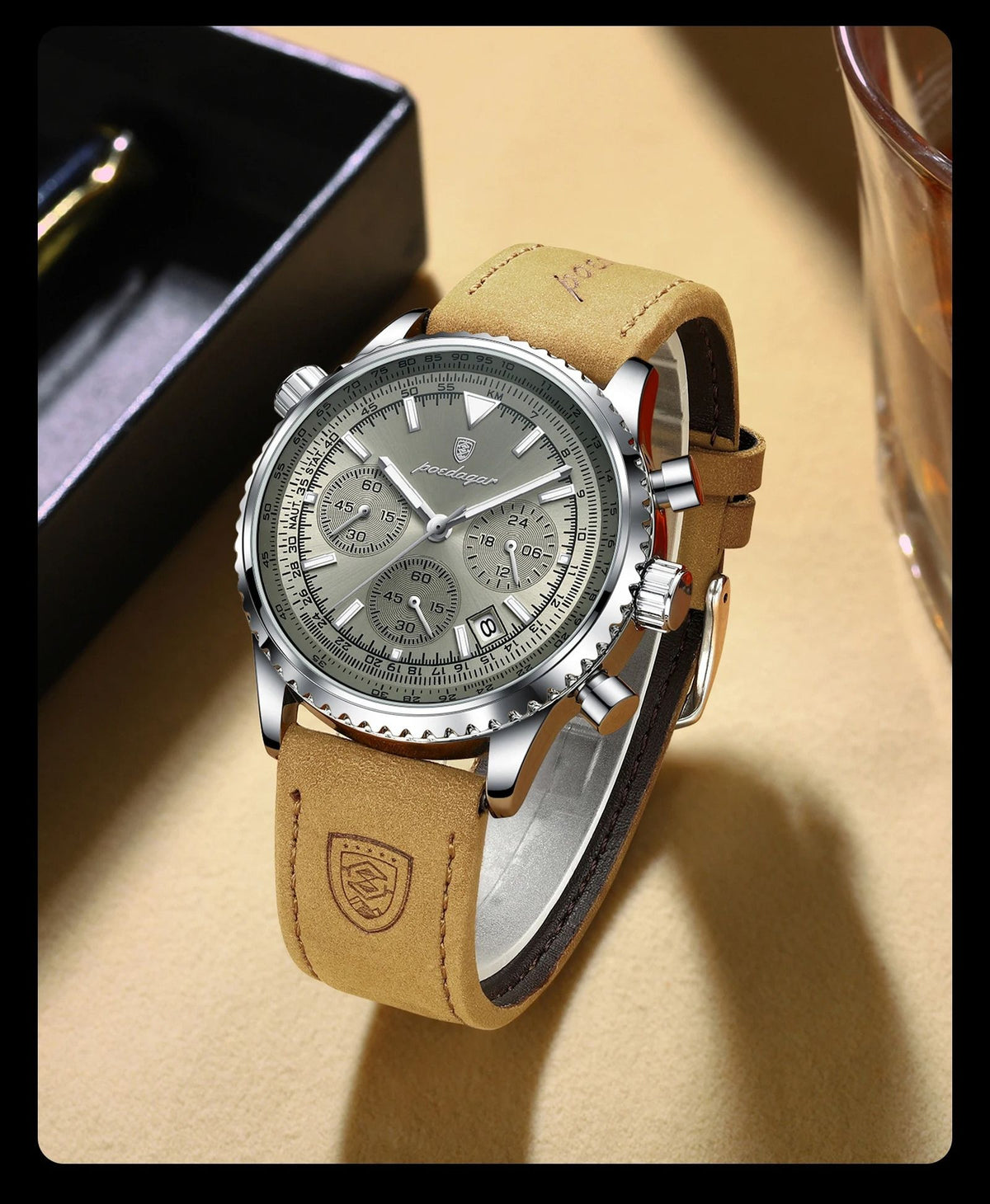 luxury business calendar chronograph multi image 6