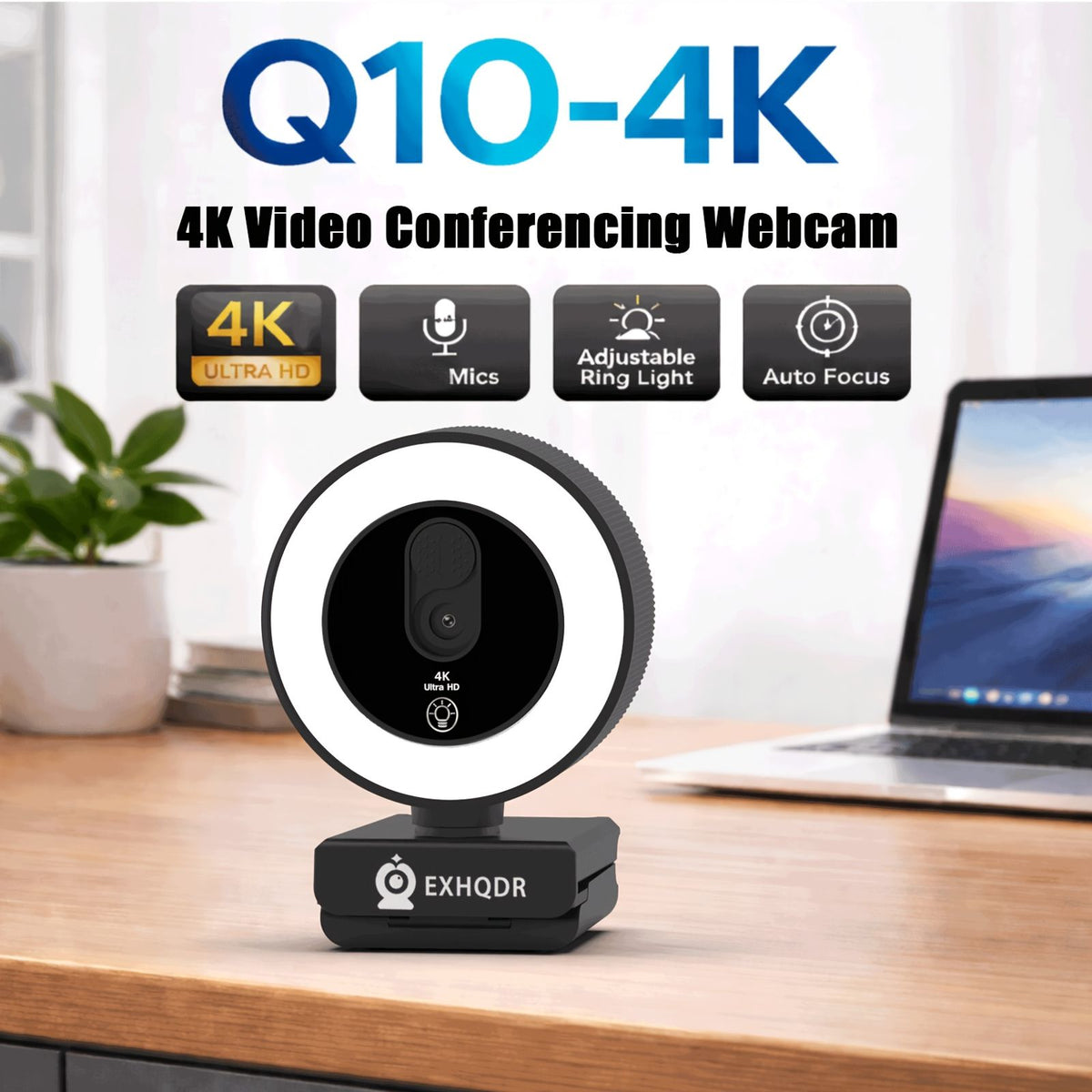 4k ultra clear conference camera built in three