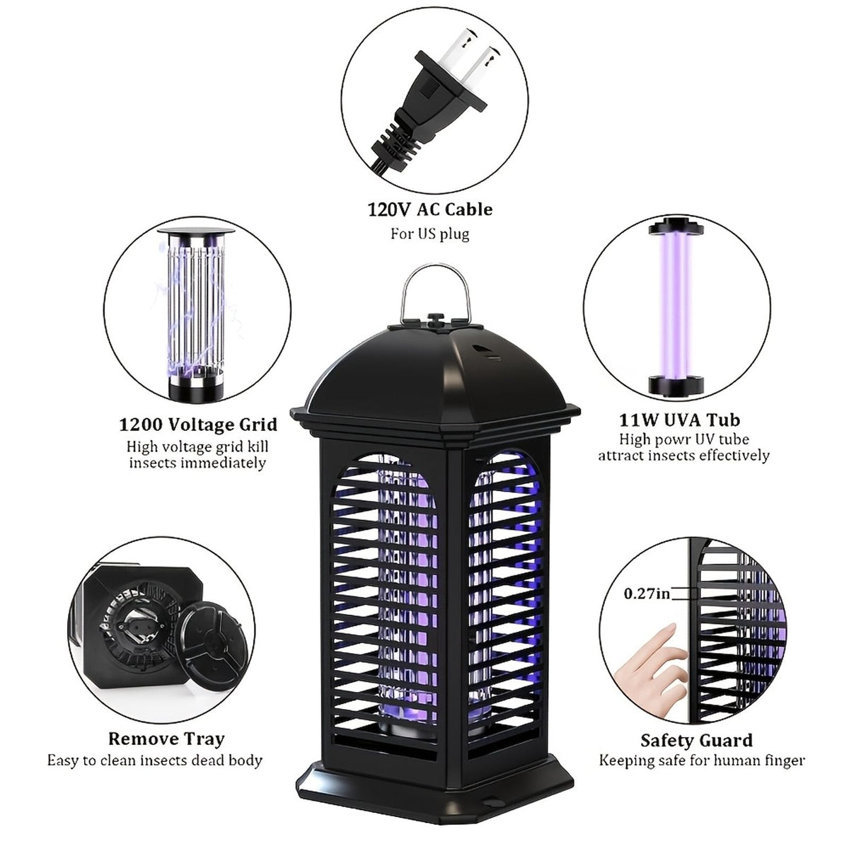 bug zapper zapper fly trap electronic image 13