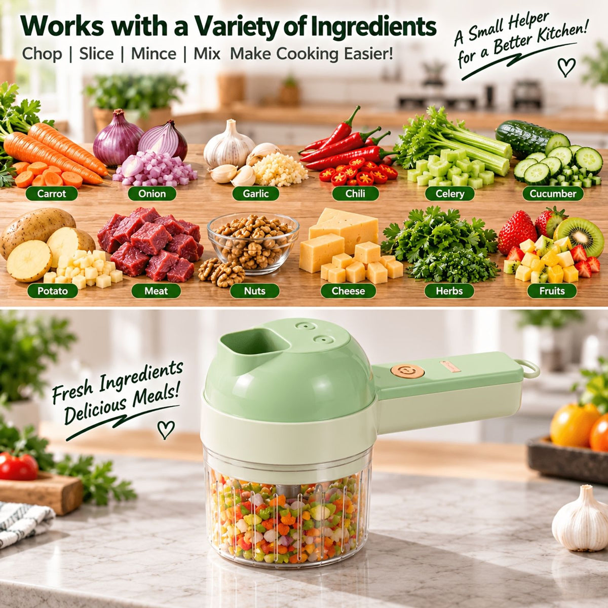 8 in 1 wireless electric vegetable peeler cutter image 4