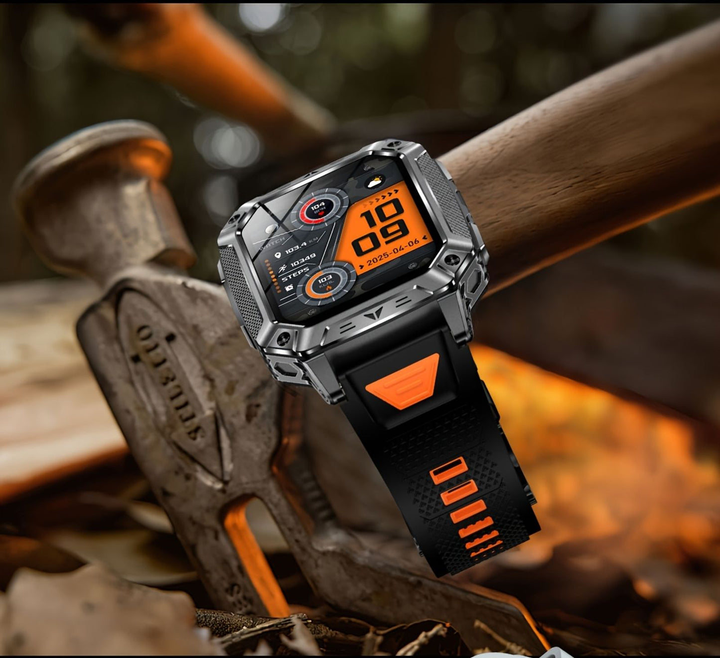 2026 multifunctional fitness mens smart watch 1400mah large image 3