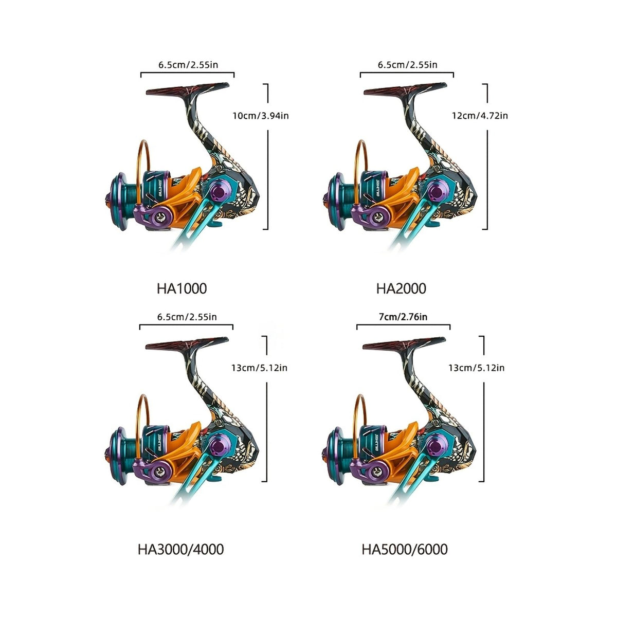 ha 1000 6000 series spinning reel image 9