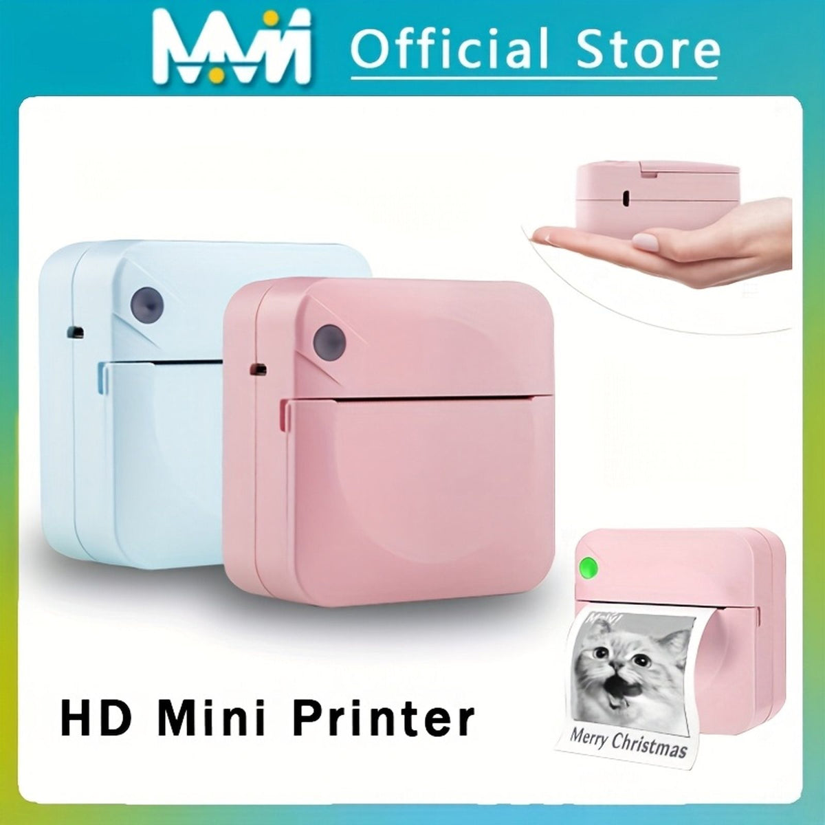 mmn portable wireless thermal printer suitable journaling