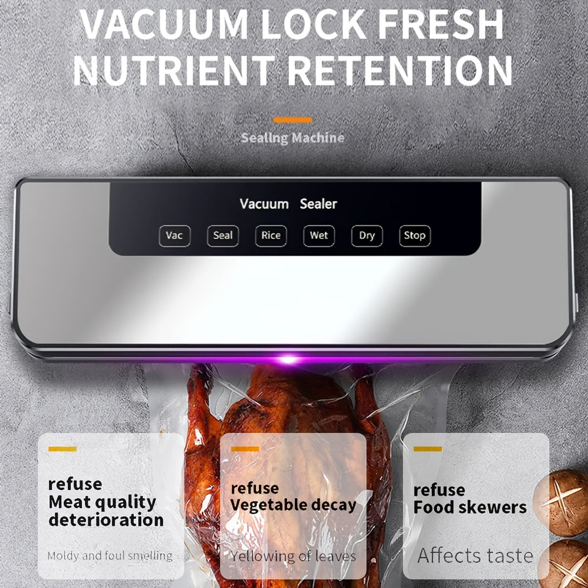 65 kpa commercial food vacuum sealer machine seal 50 free image 4