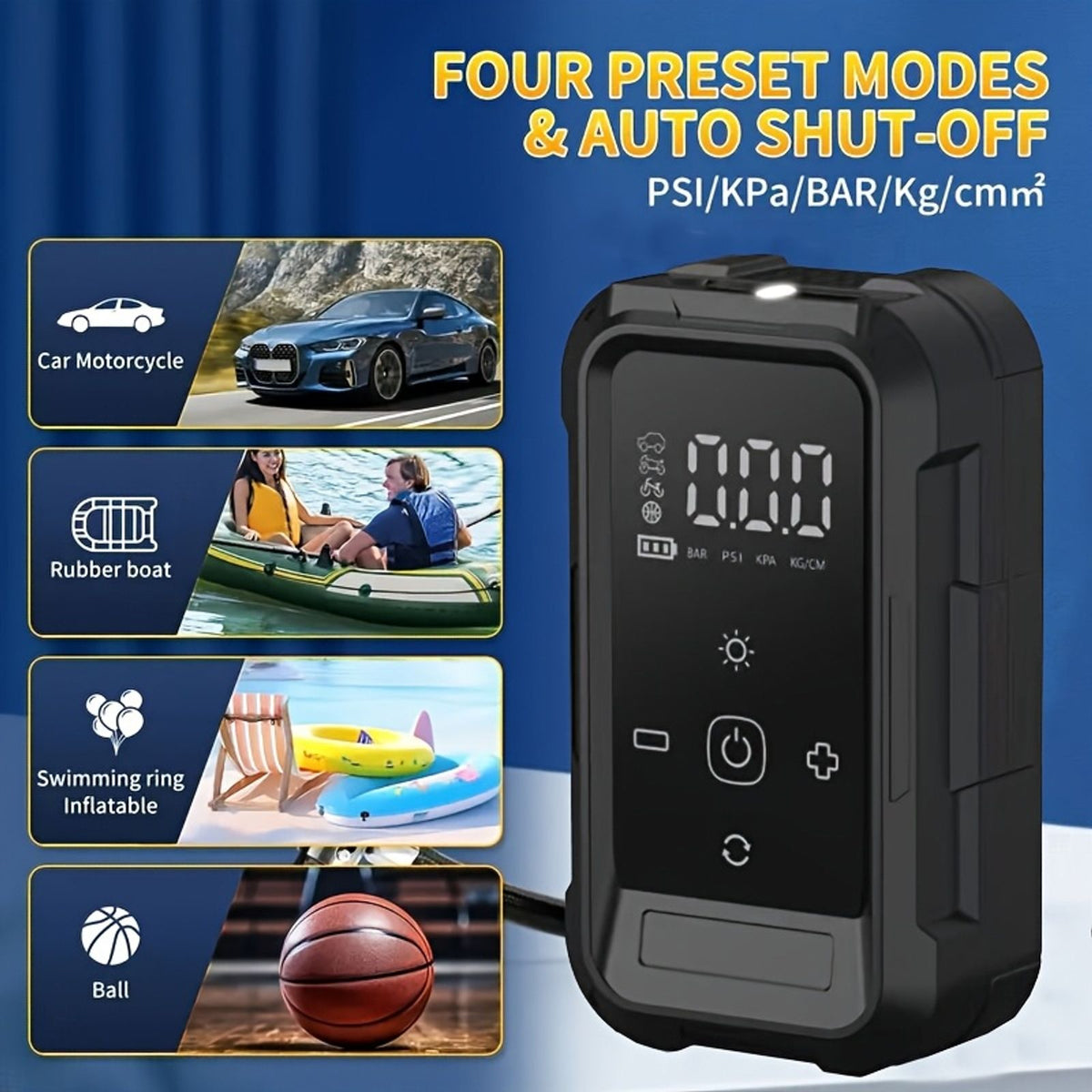 tire inflator portable air compressor car tire inflator image 5