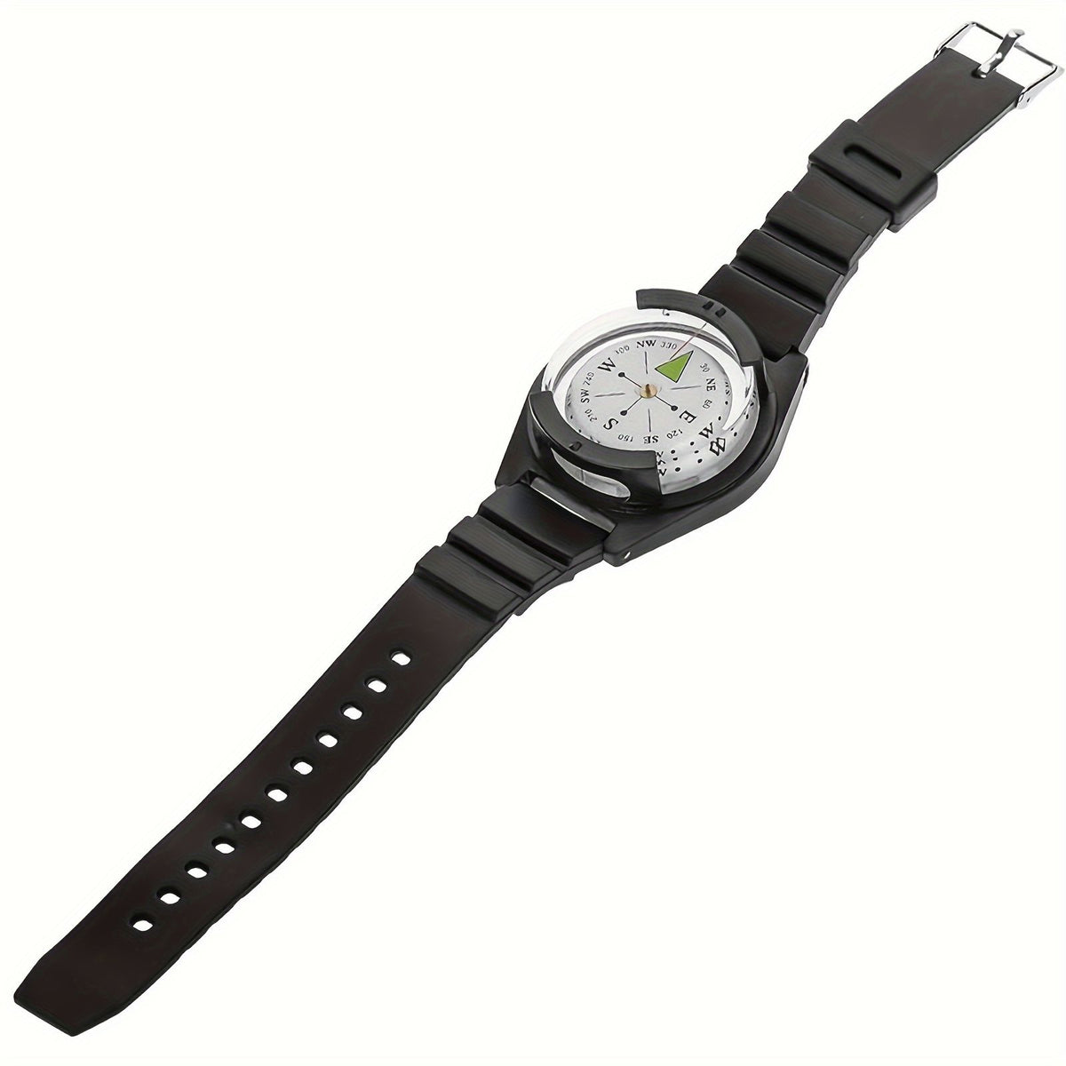 1pc portable accurate watch diving compass silicone strap image 13