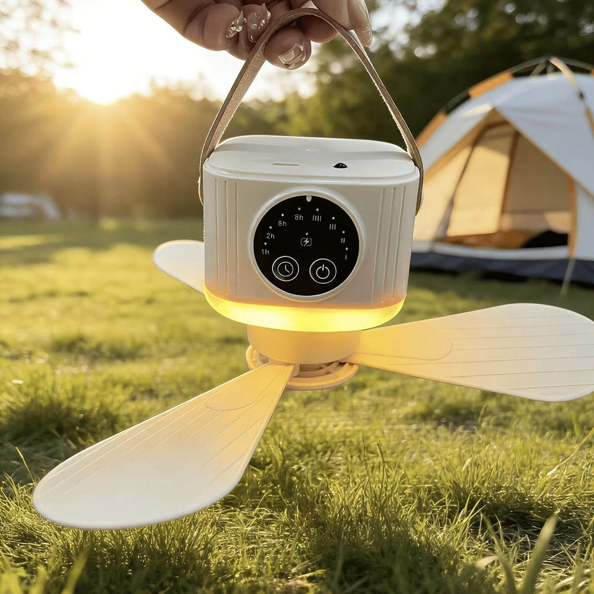 versatile 2 in 1 camping fan led light remote usb image 6