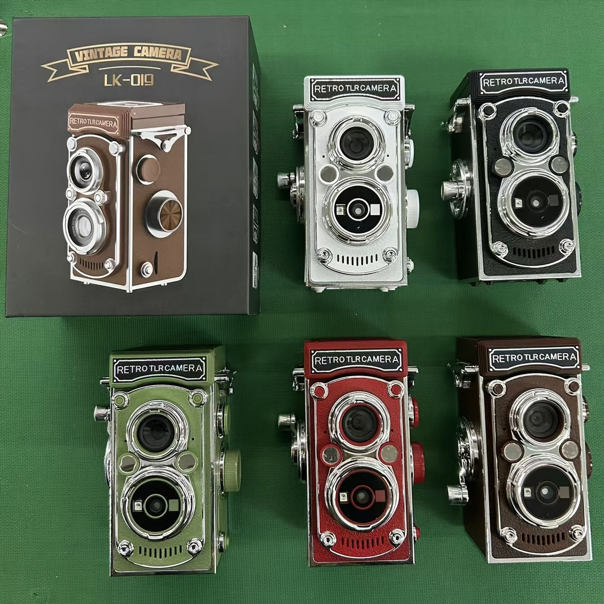 mini retro digital camera 1080p hd video recording tripod image 3