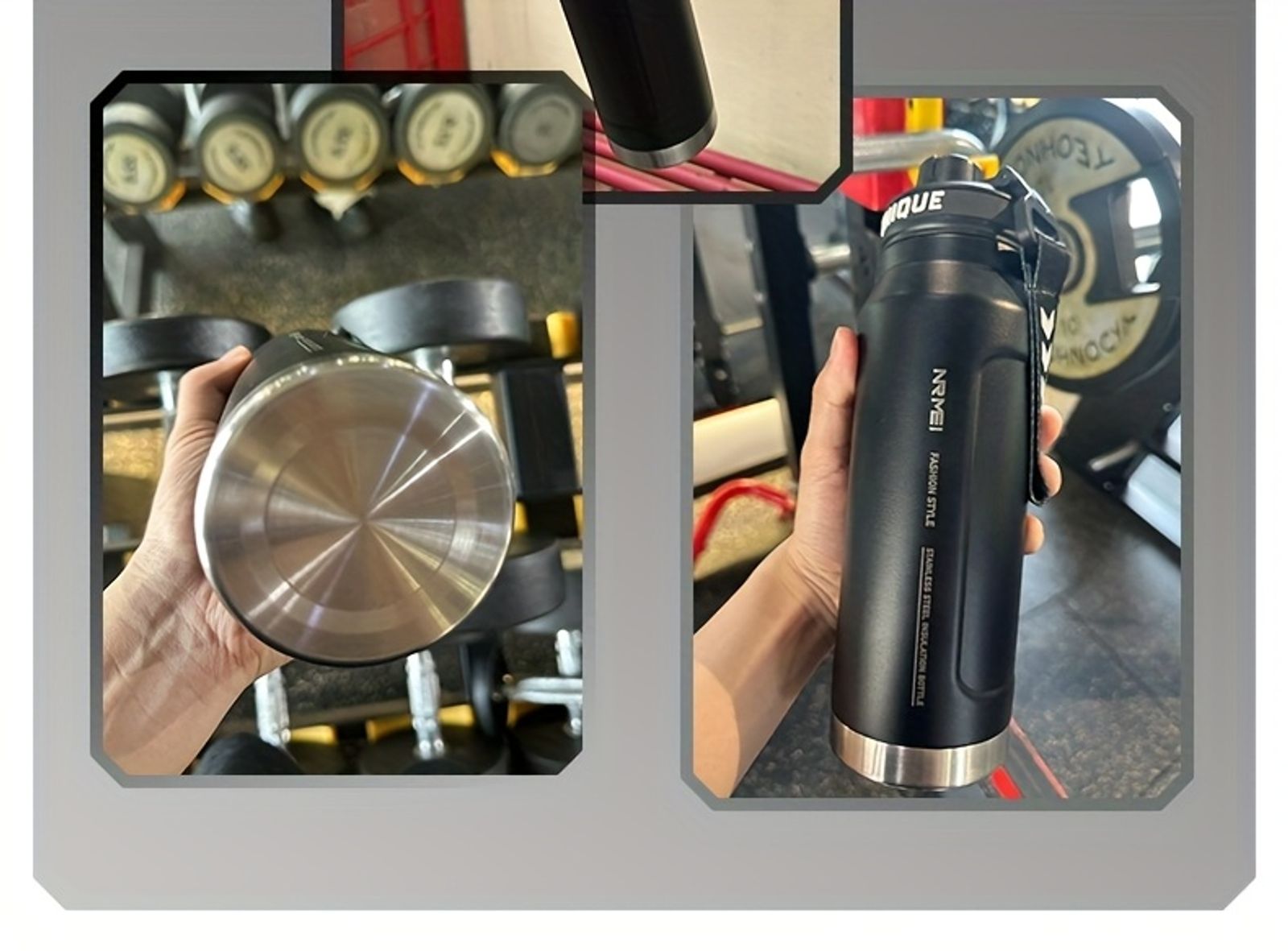 1个不锈钢保温水瓶，带提绳，316不锈钢，适用于户外、露营 image 4