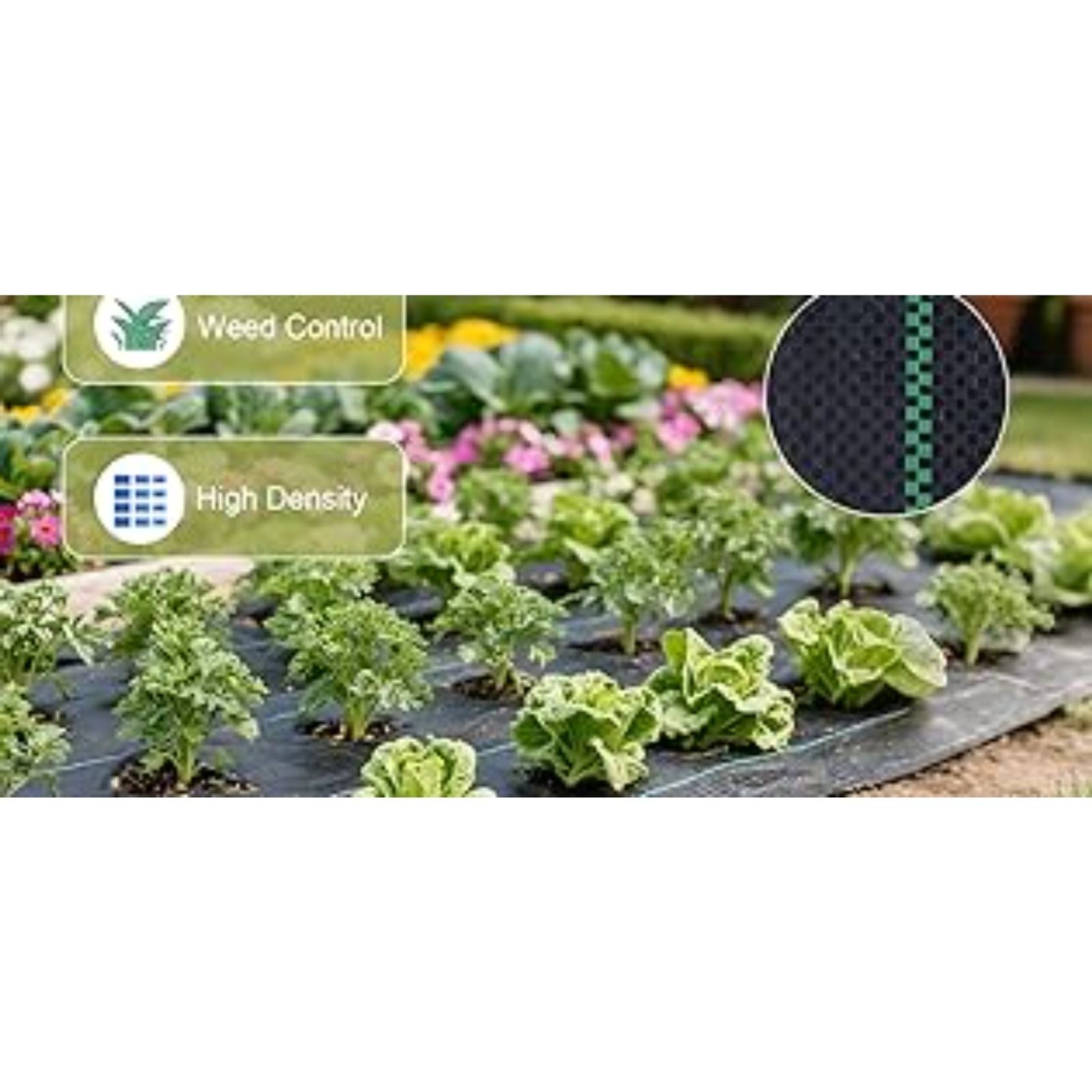 重型防草布，尺寸为4英尺 x 300英尺，适用于园艺和景观美化。这款耐用材料专为在花园床 景观工程 商业车道以及作为底衬 image 9