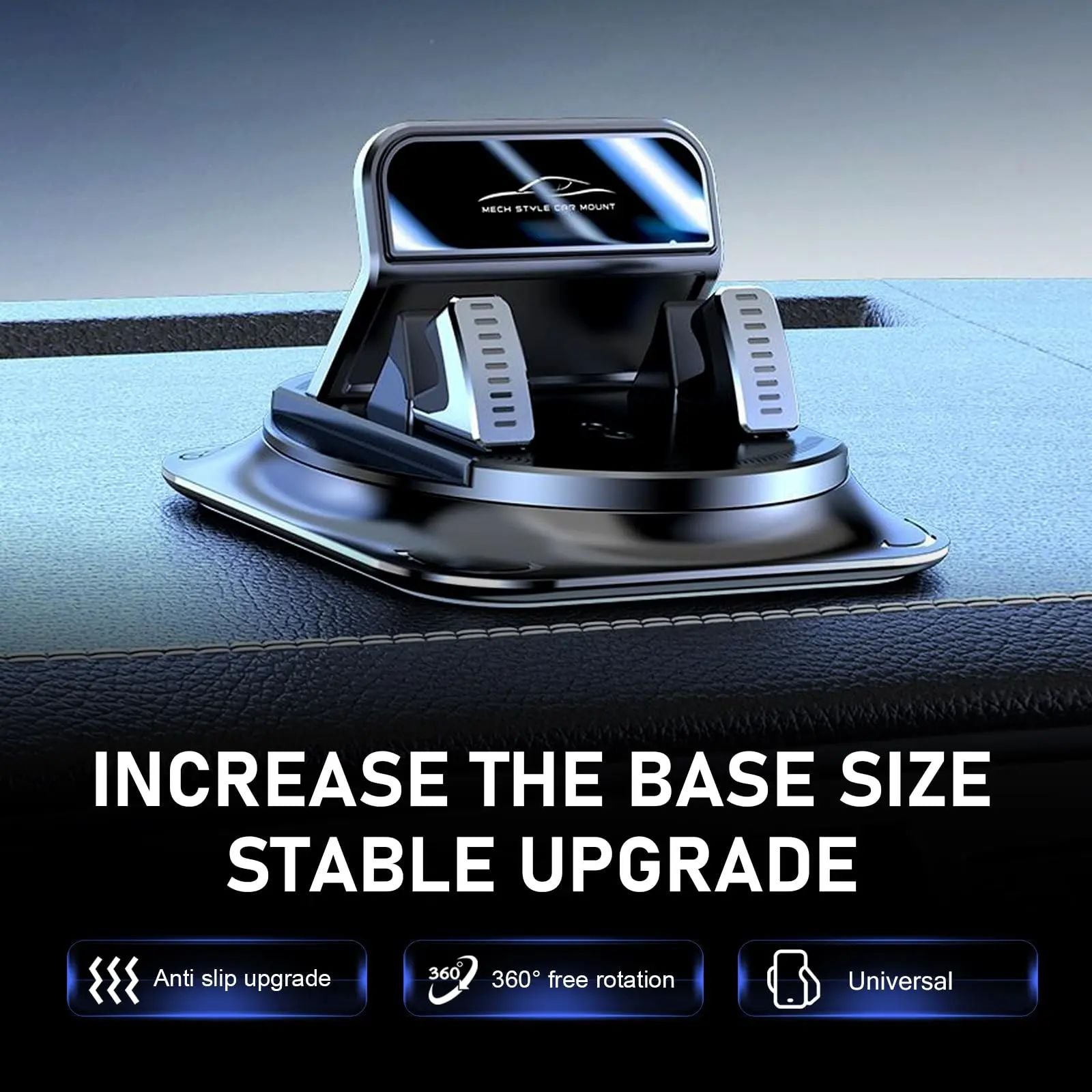 【DealsForYouDays】Car phone holder 360 degree rotation, Ultra-Stable Dashboard Holder for Horizontal & Vertical Navigation, suitablefor car navigation ,Hands-Free Car Accessories Compatible with All Phones