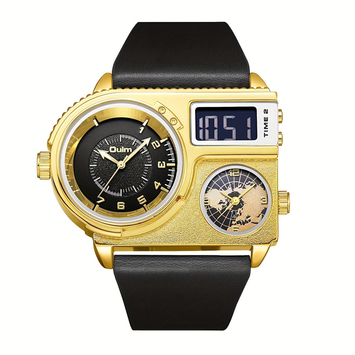 mens watch large dial quartz movement image 6