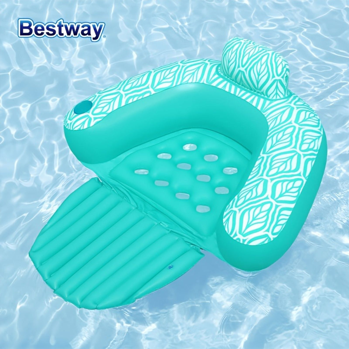 portable inflatable pool lounge chair backrest cup image 4