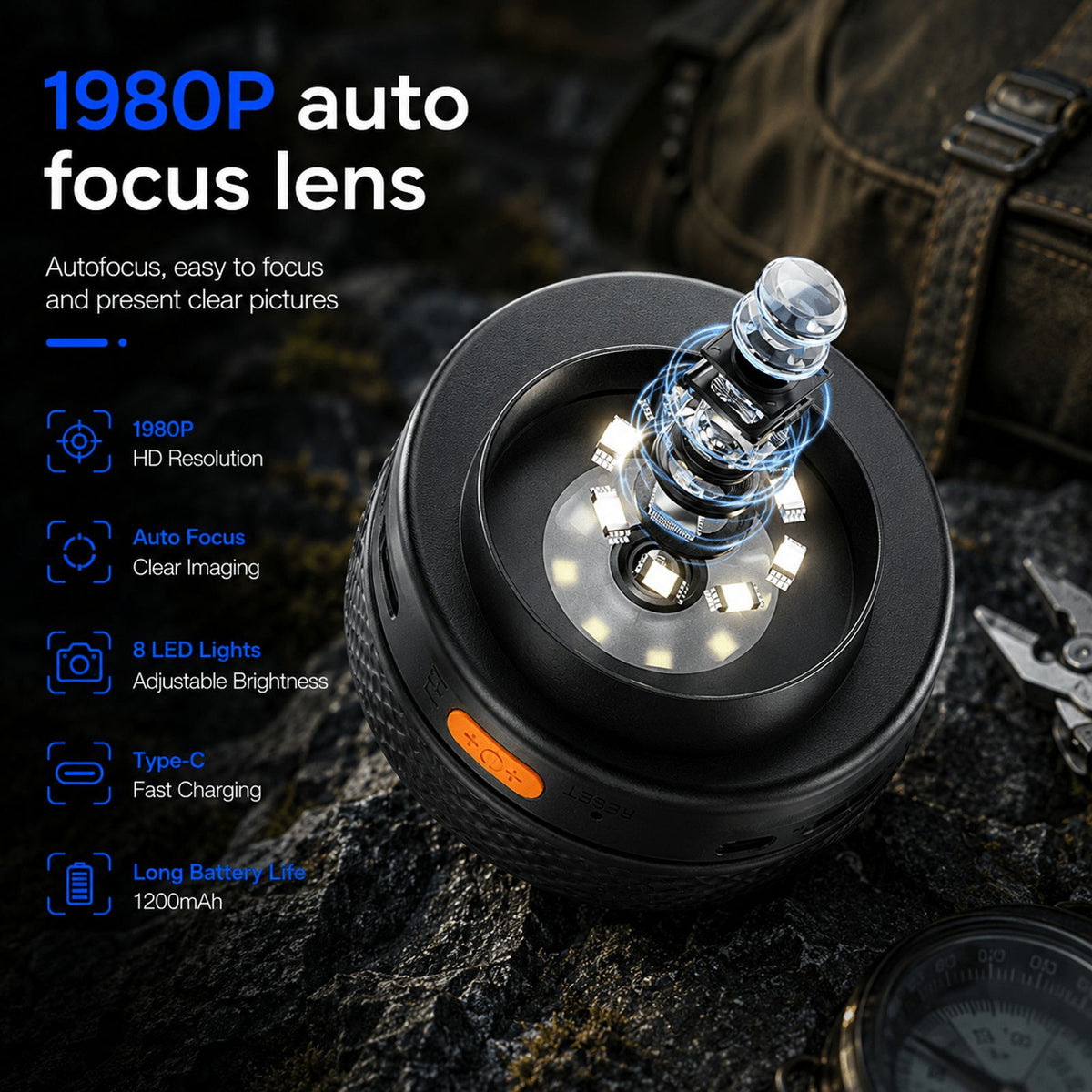 portable digital microscope 1980p hd display instant image 7