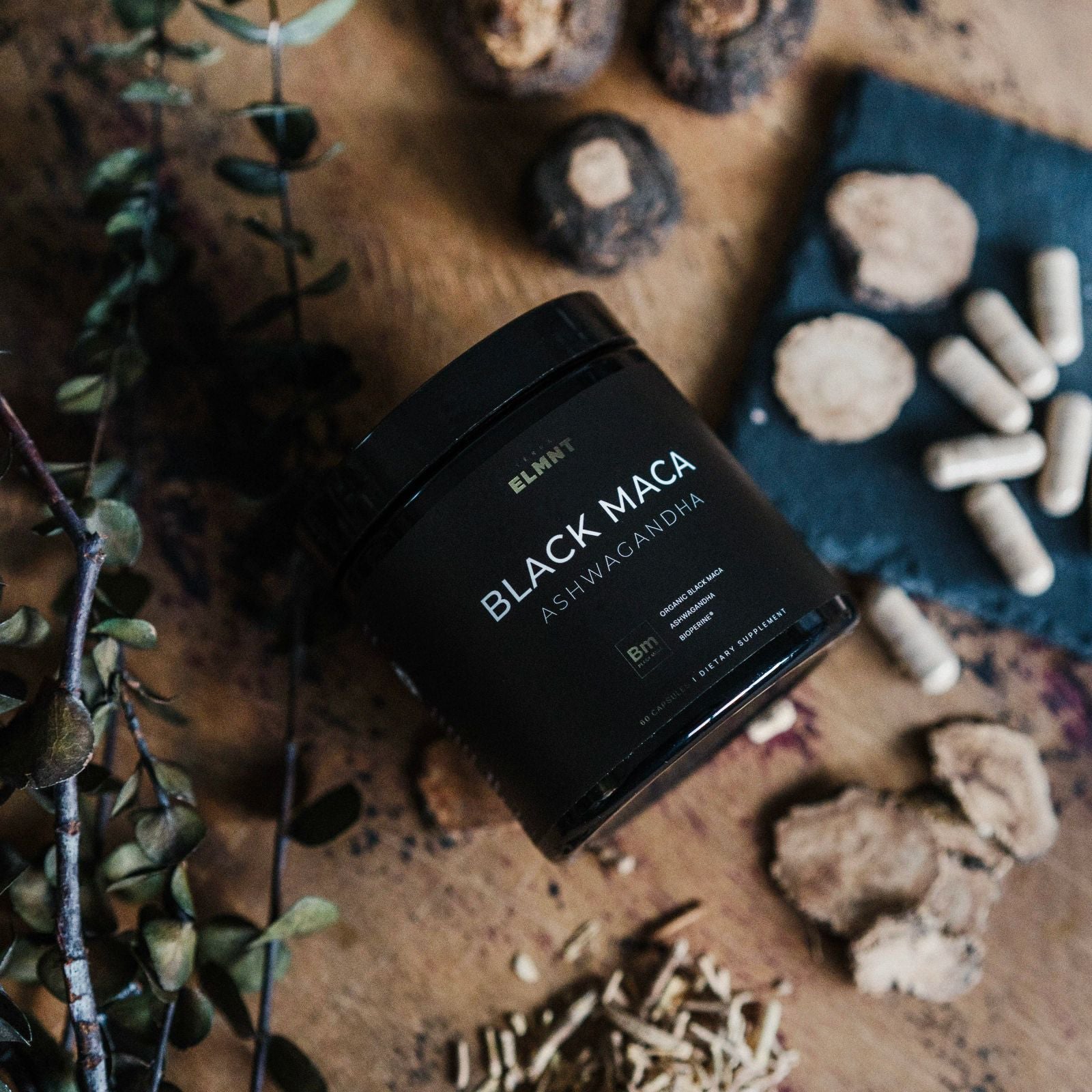 TERRA ELMNT Black Maca Root Supplement | Supports Energy, Stamina & Balance | Organic Maca with Ashwagandha Capsules image 4