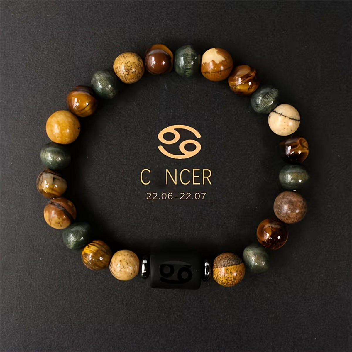 1pc 12 constellations bracelet natural stone beaded bracelet