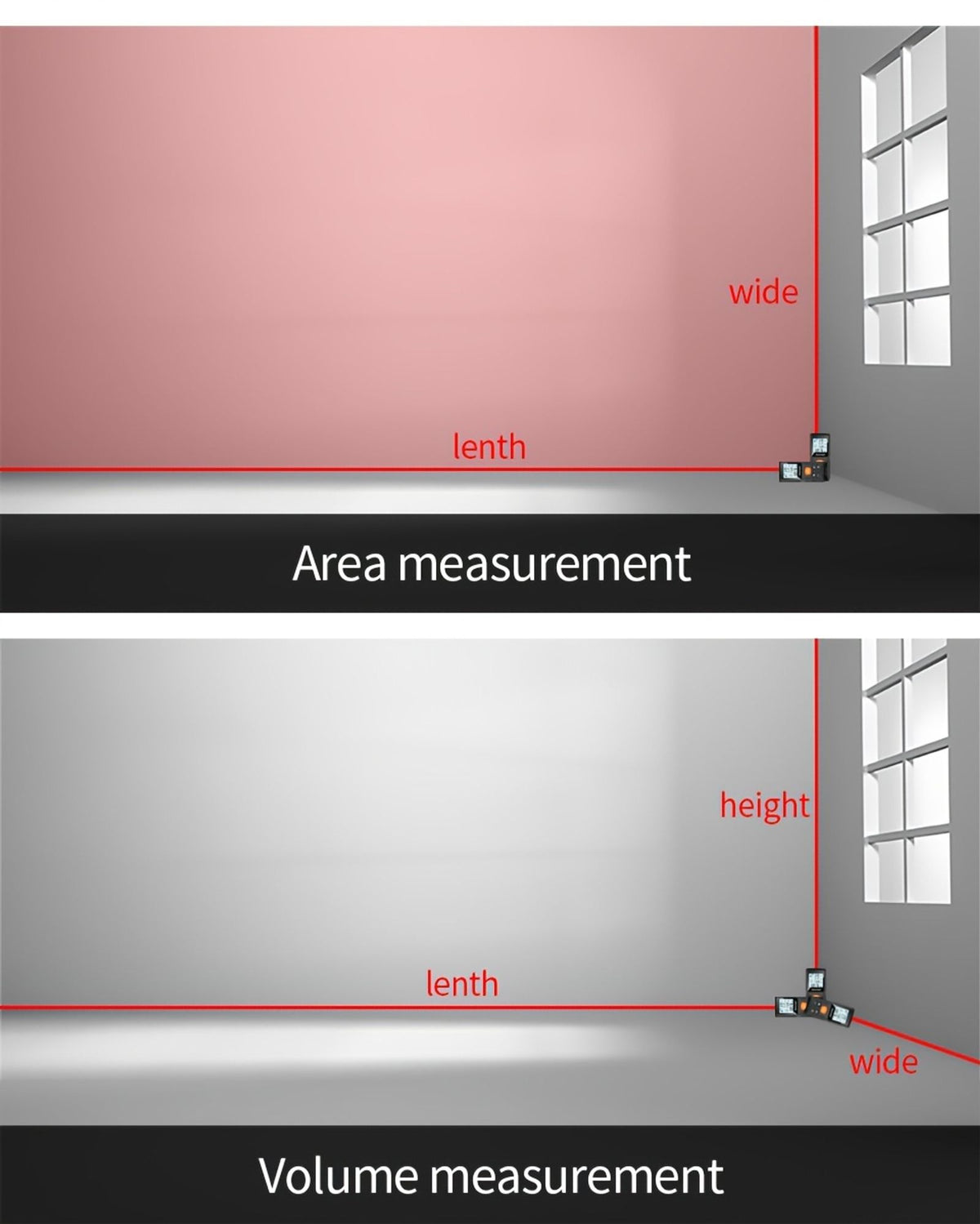 digital laser rangefinder 50m 70m 100m 120m laser image 10