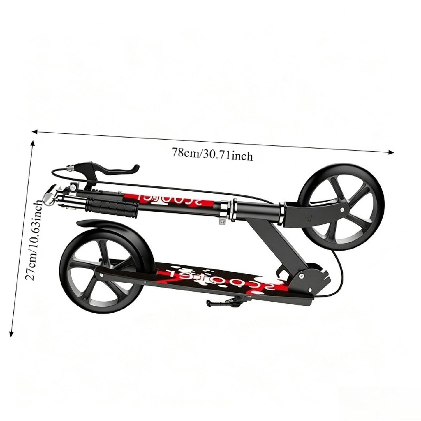 2026 new model adjustable height folding scooter 4 level image 13