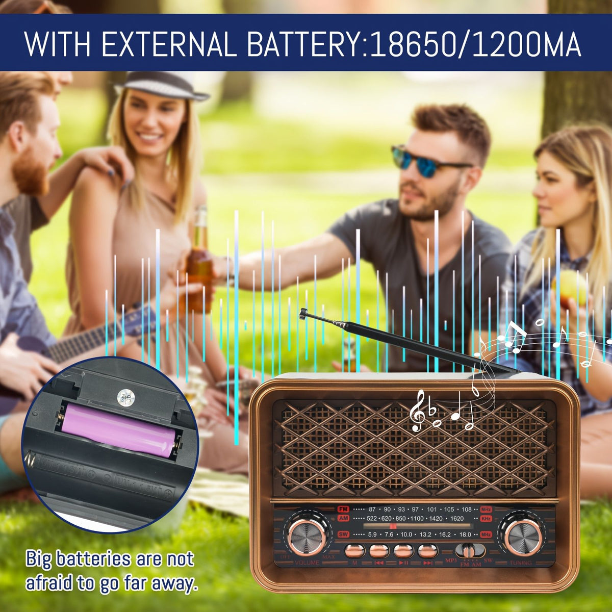 hr 31btl portable radio fm vintage speaker shortwave radio image 7