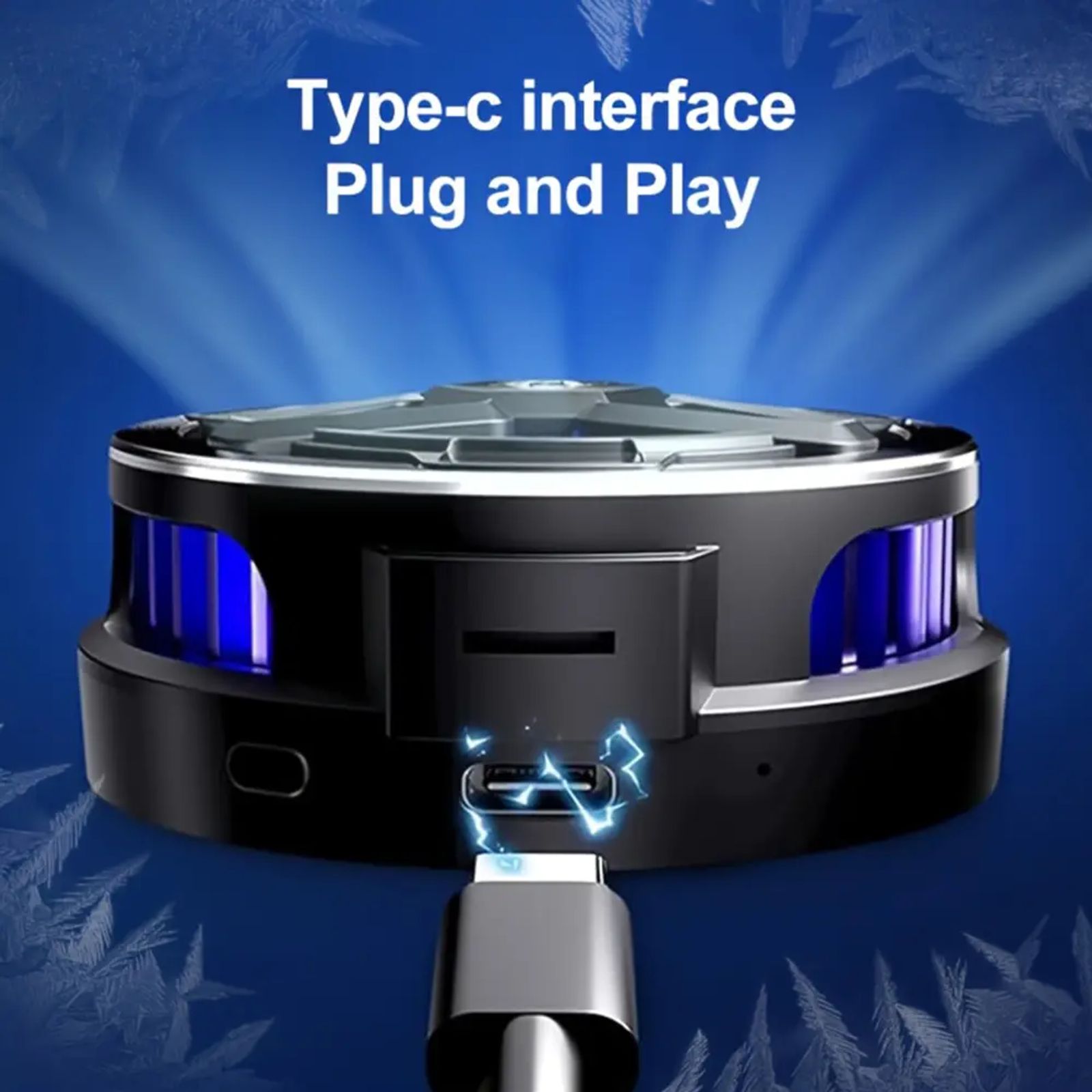 Magnetic Phone Cooler, Universal Cellphone Radiator with Removable Grip, Temperature Display, Portable RGB Cooling Cell Phone Fan Compatible with iPhone/Android/Tablet/iPad image 4